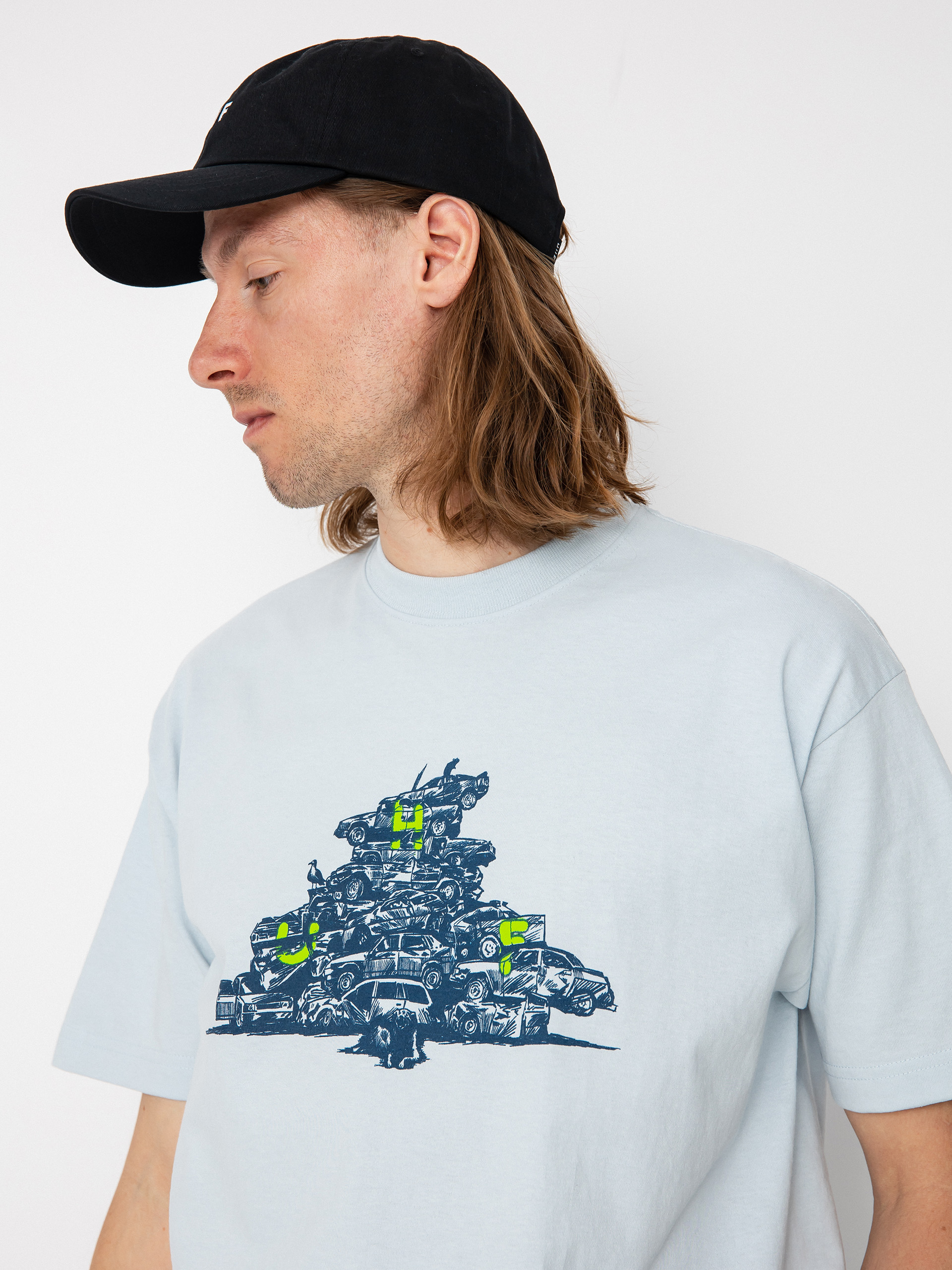 HUF Junkyard póló (sky)