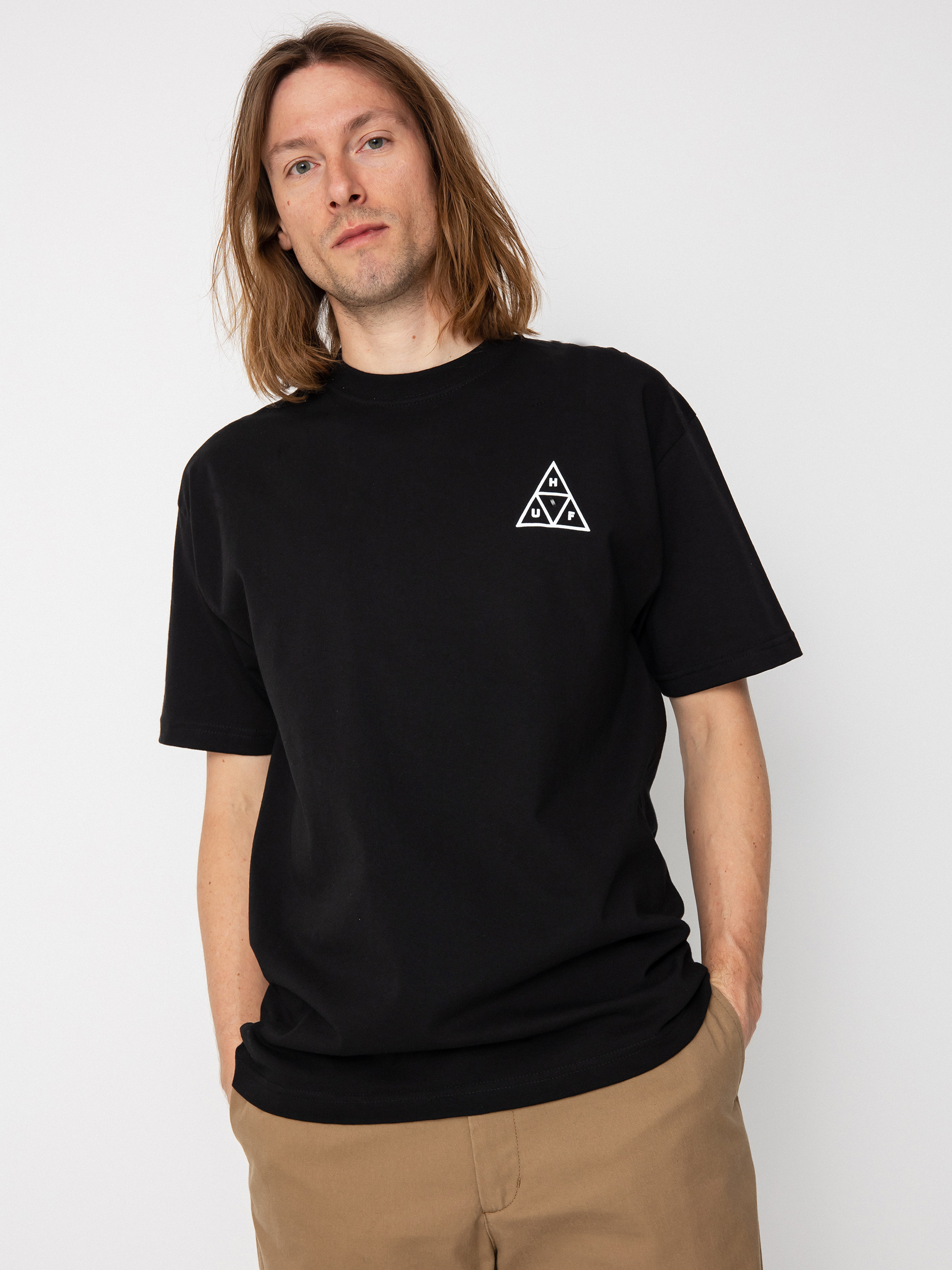 HUF Triple Triangle póló (black)