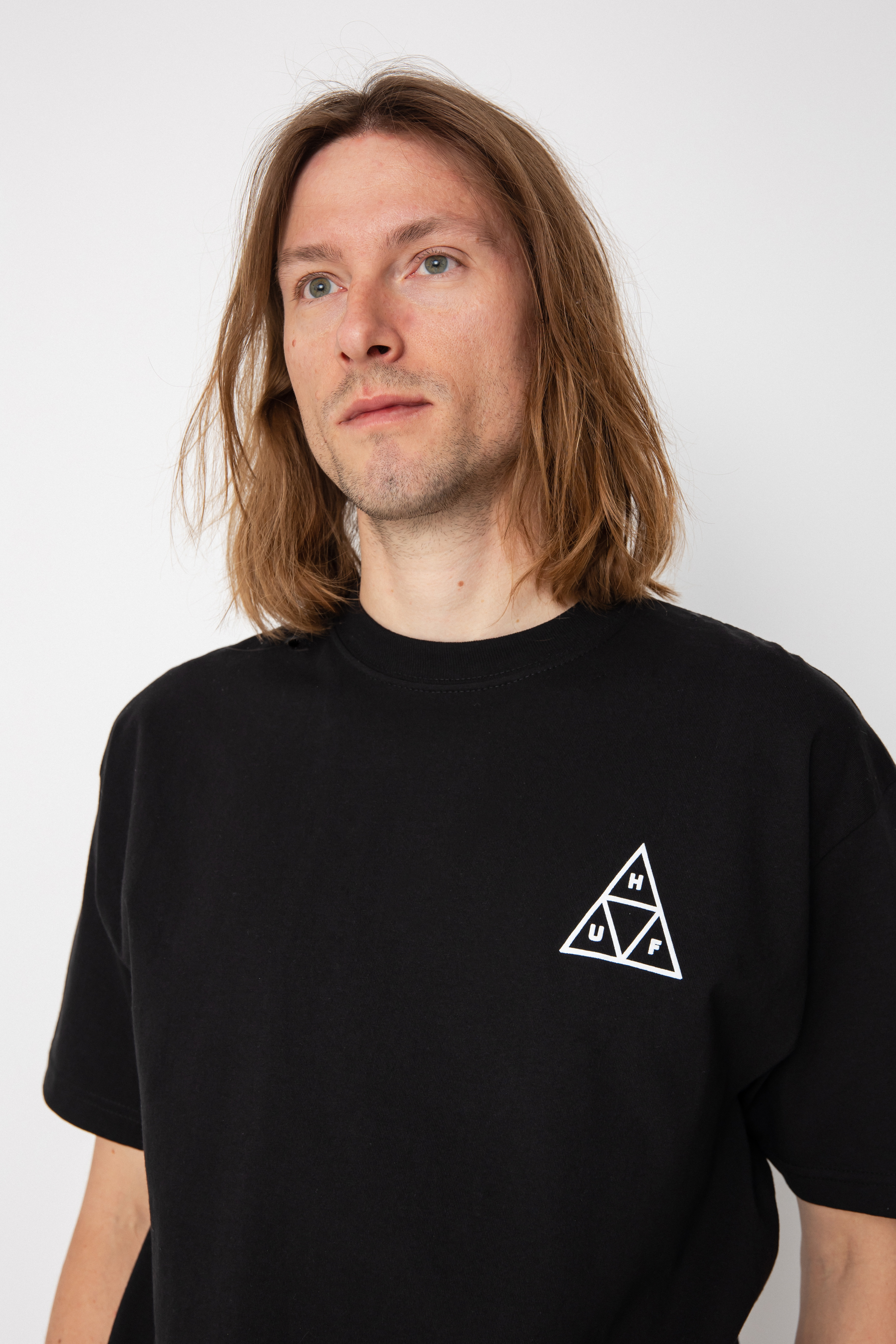 HUF Triple Triangle póló (black)