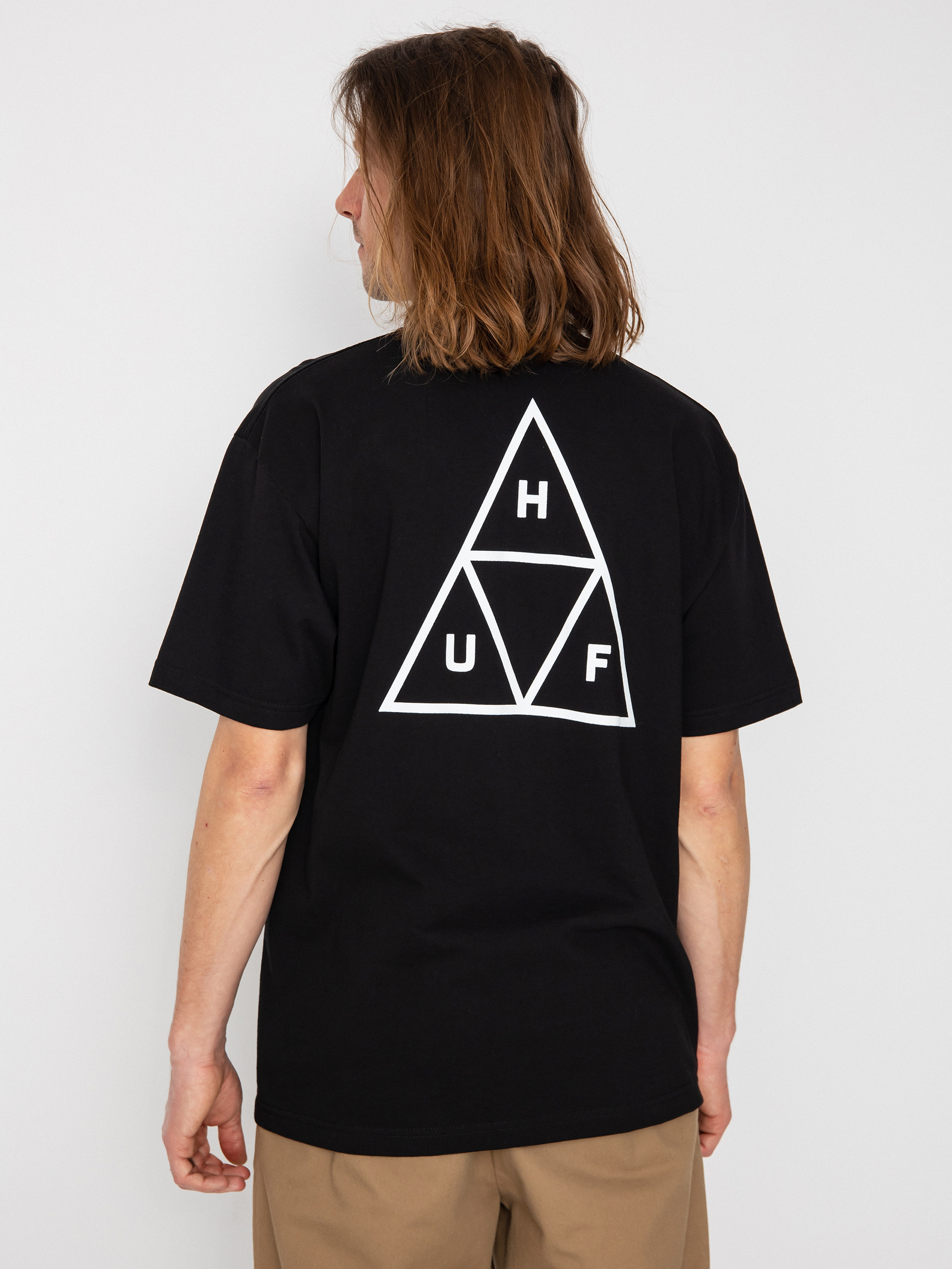 HUF Triple Triangle póló (black)