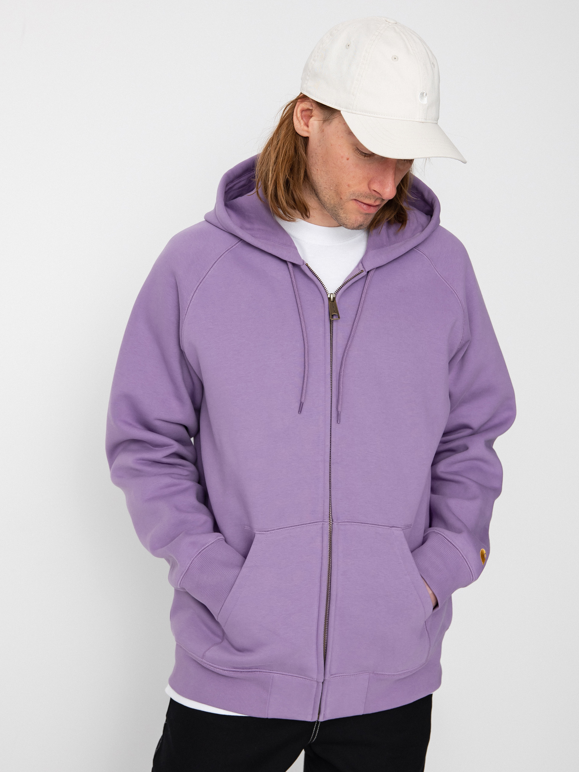 Carhartt WIP Chase ZHD Kapucnis pulóver (violanda/gold)
