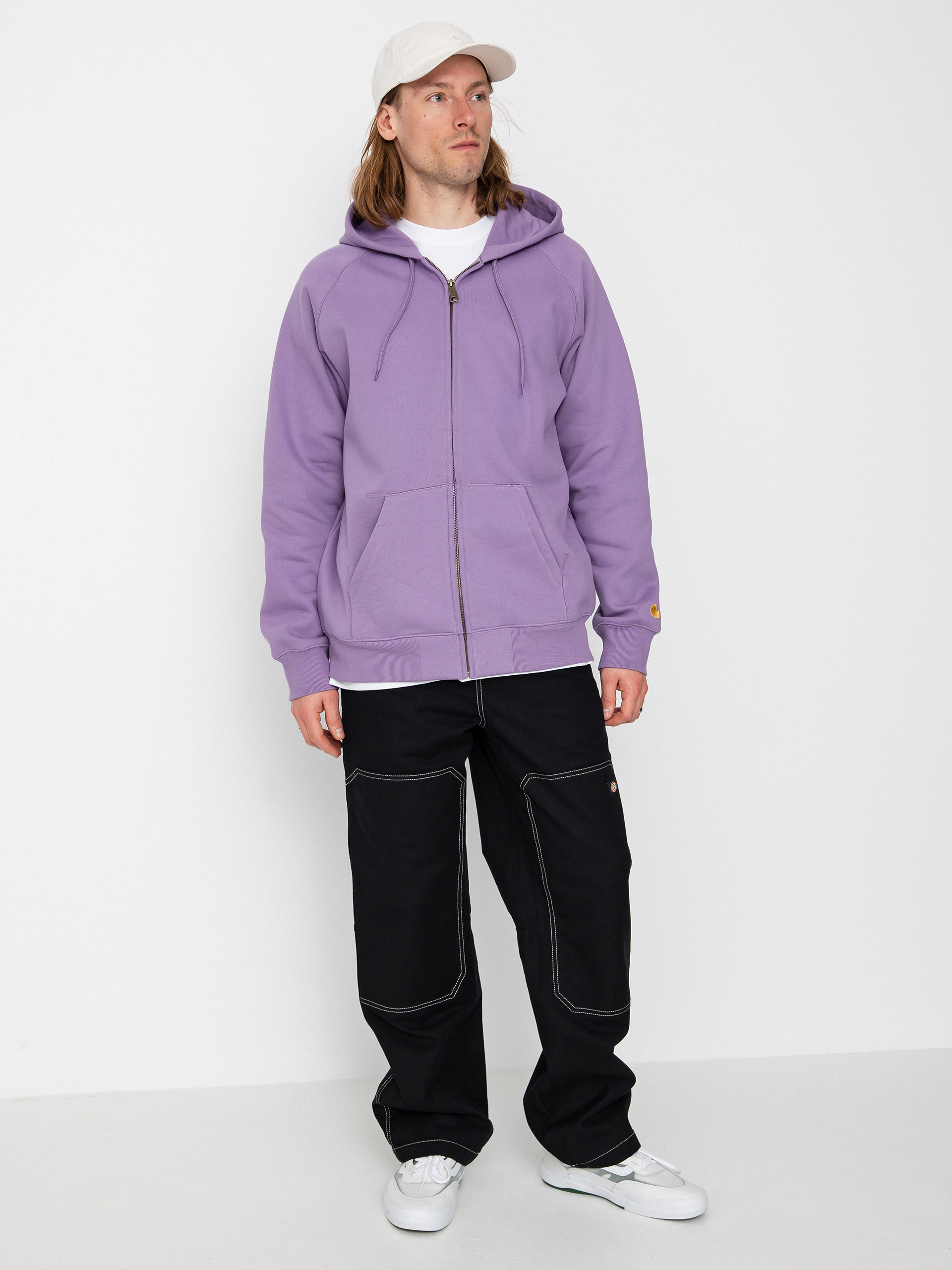 Carhartt WIP Chase ZHD Kapucnis pulóver (violanda/gold)