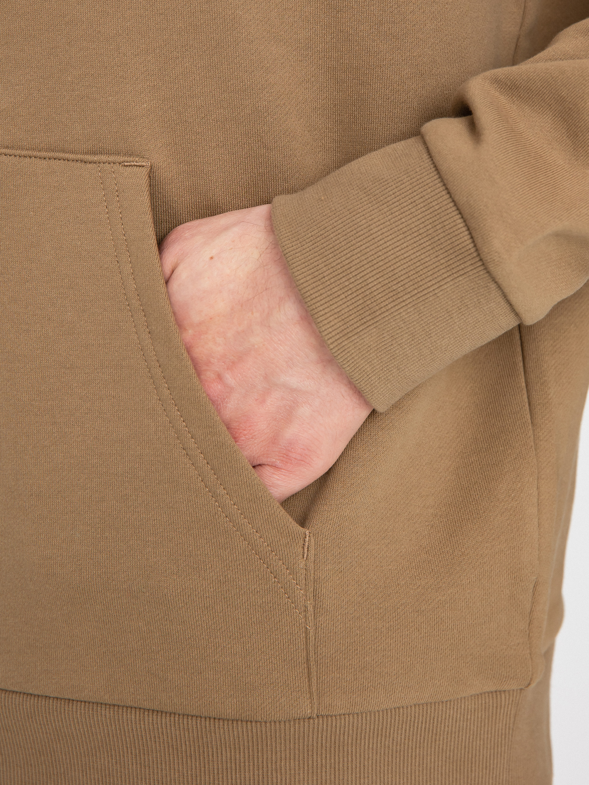 Carhartt WIP Script Embroidery HD Kapucnis pulóver (buffalo/white)