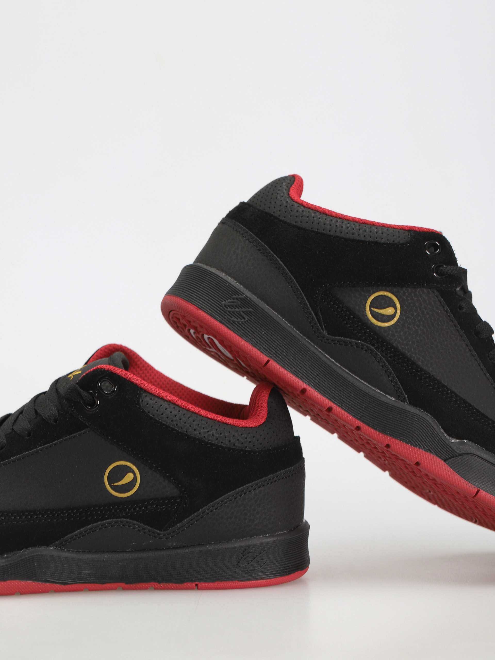 eS Stylus Mid Cipők (black/red)