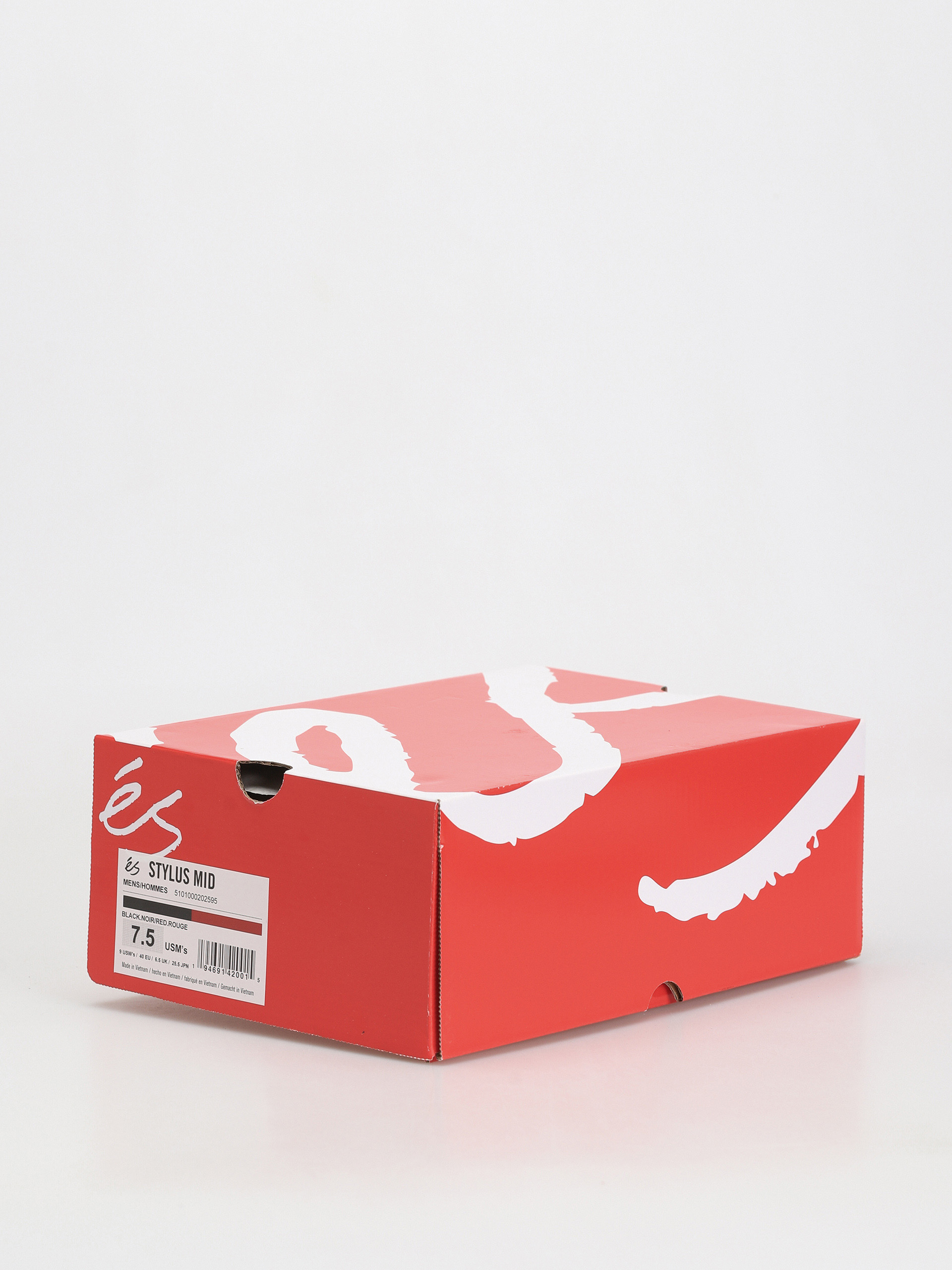 eS Stylus Mid Cipők (black/red)