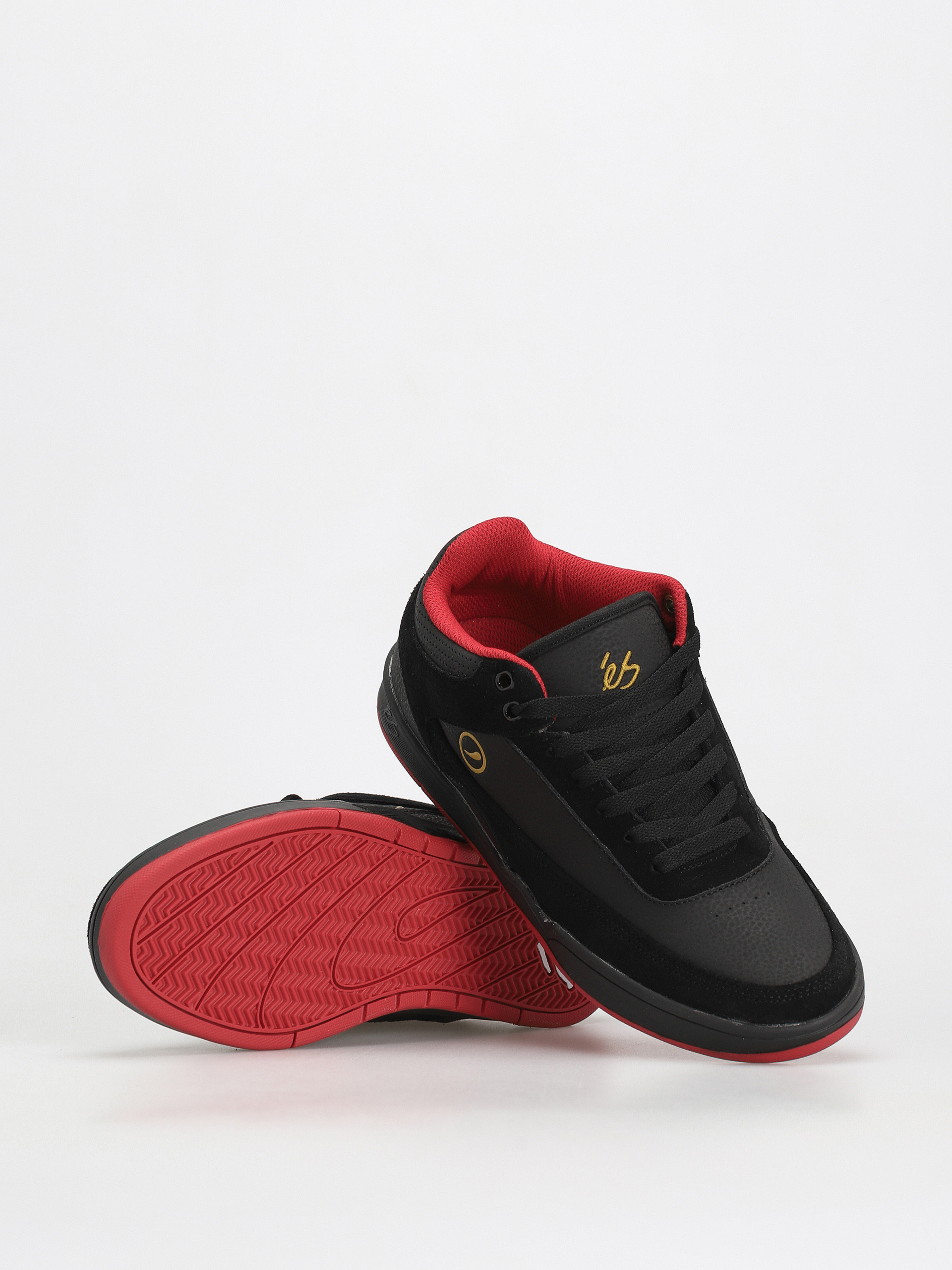 eS Stylus Mid Cipők (black/red)