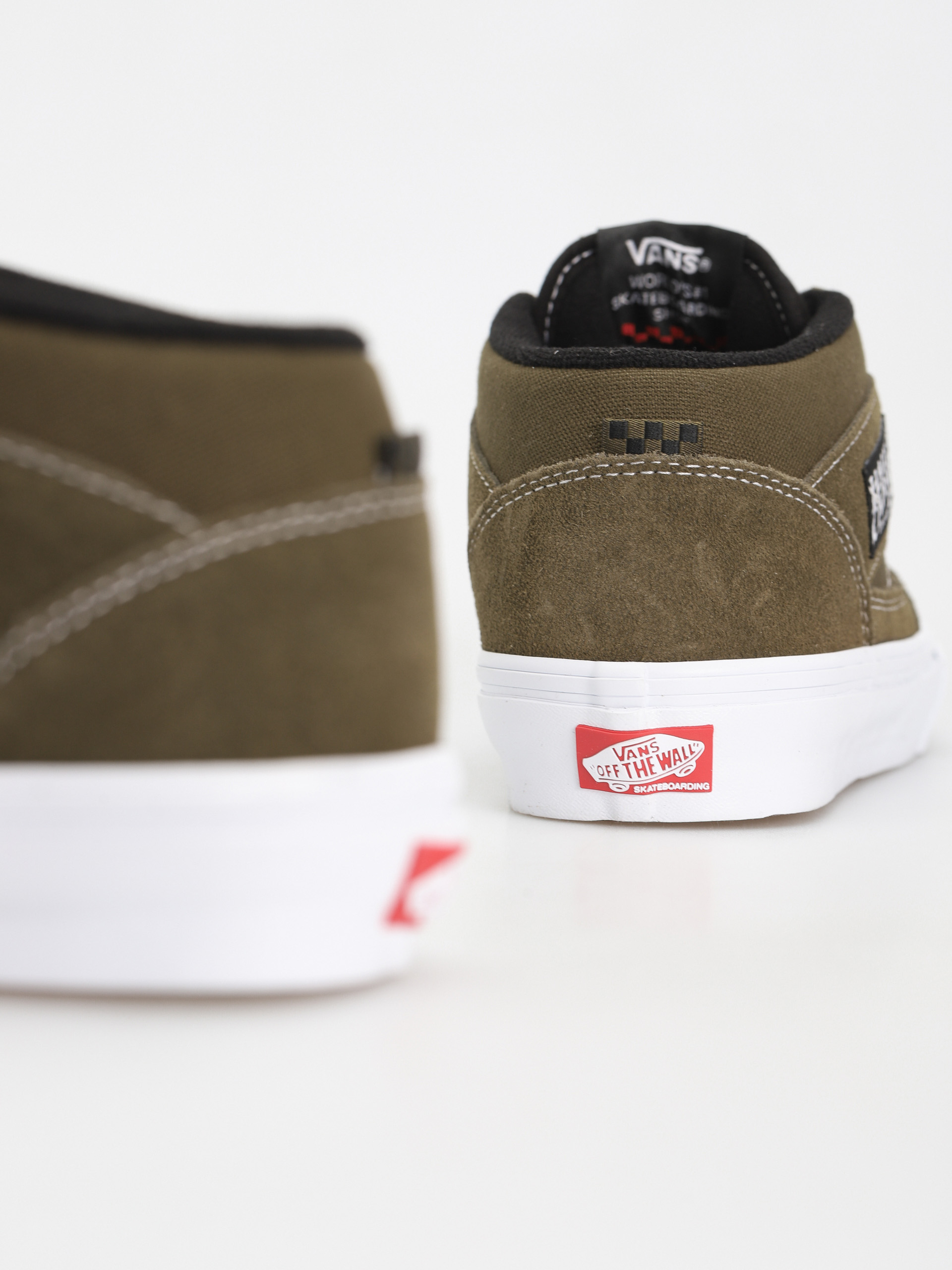 Vans Skate Half Cab Cipők (dark olive)