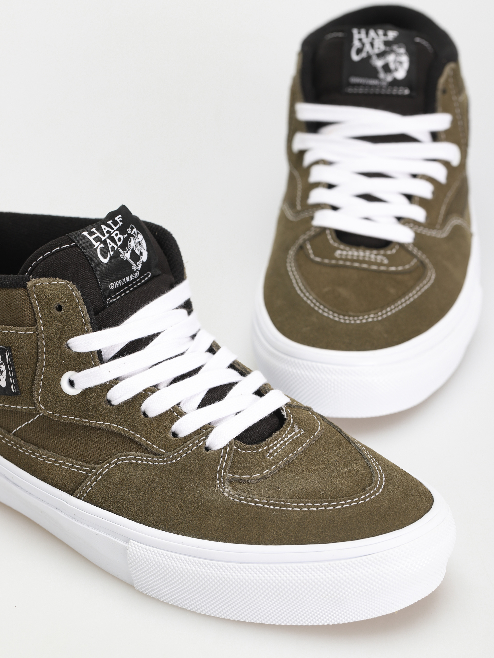 Vans Skate Half Cab Cipők (dark olive)