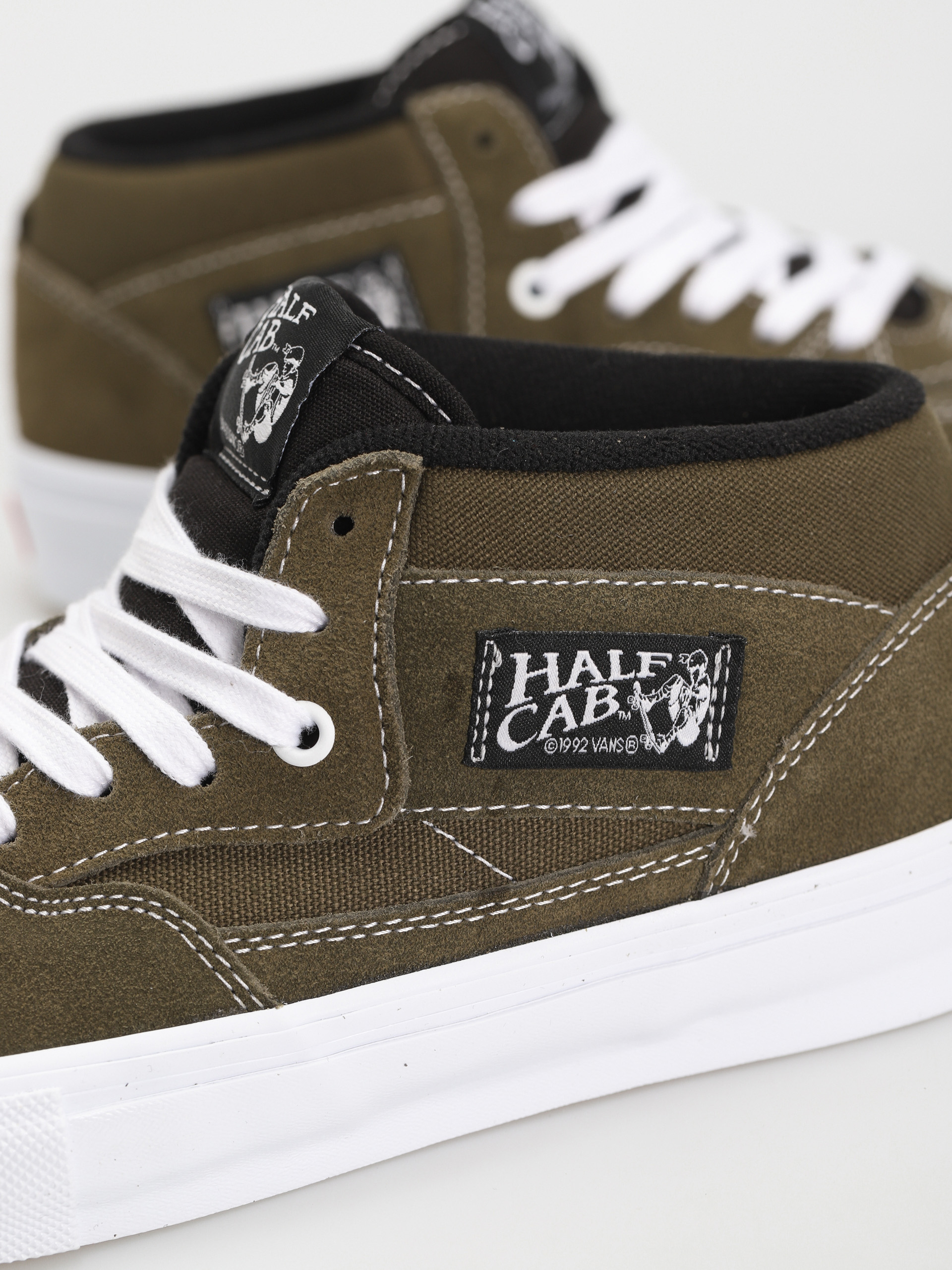 Vans Skate Half Cab Cipők (dark olive)