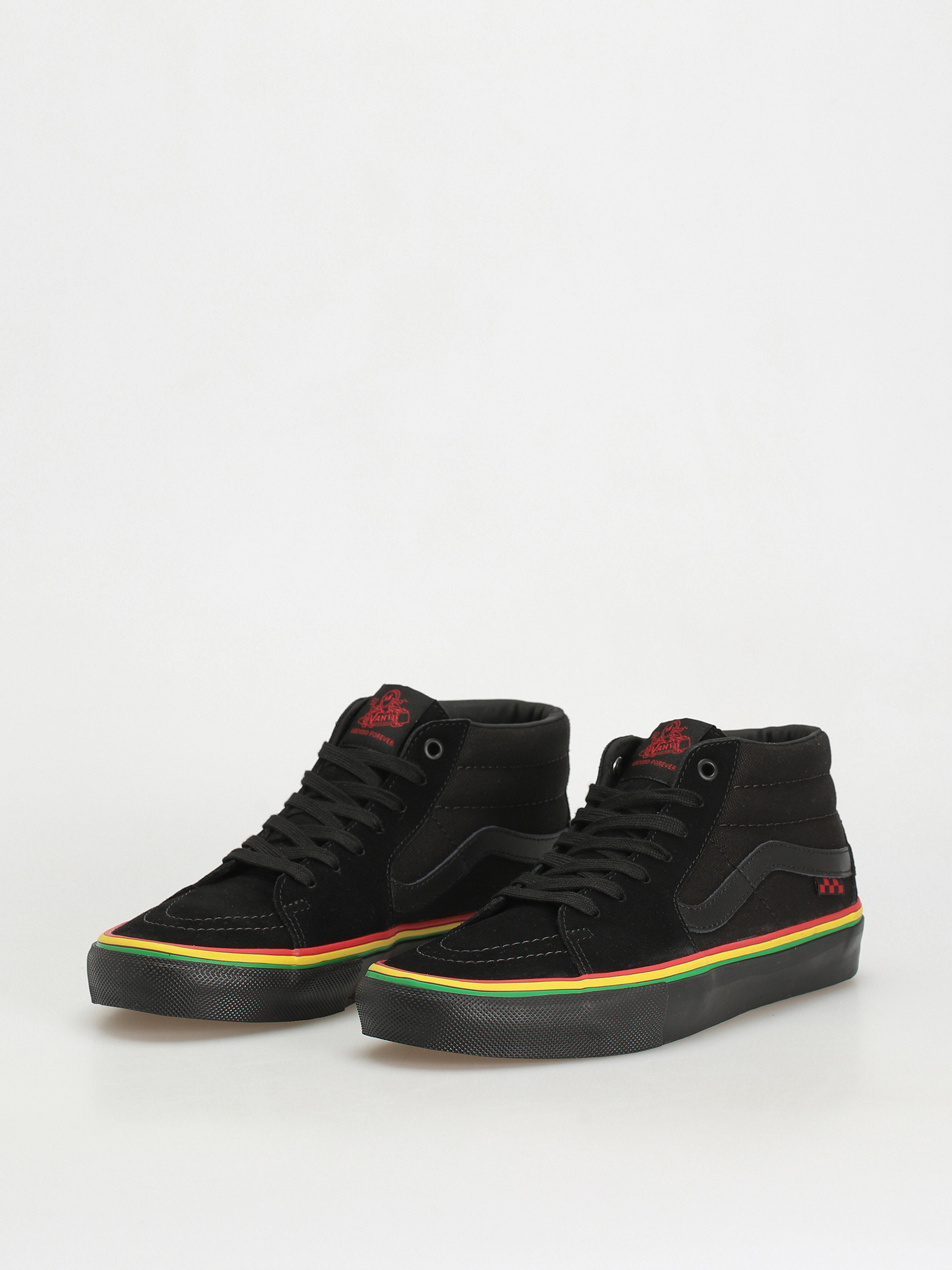 Vans Skate Grosso Mid Cipők (rasta black)