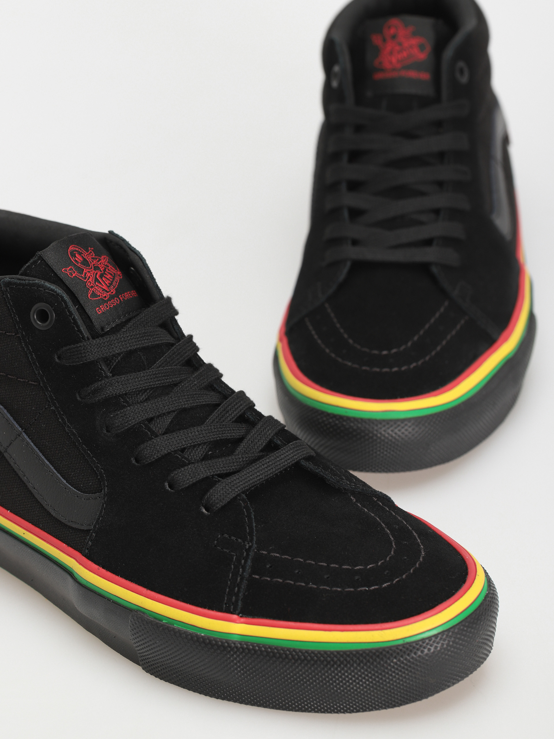 Vans Skate Grosso Mid Cipők (rasta black)