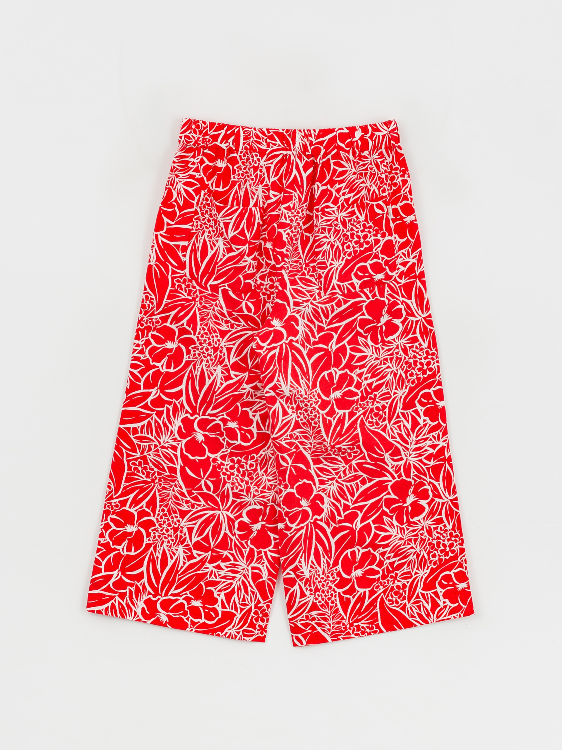 Brixton Indo Linen Wide Leg Kisnadrág Wmn (aloha red)