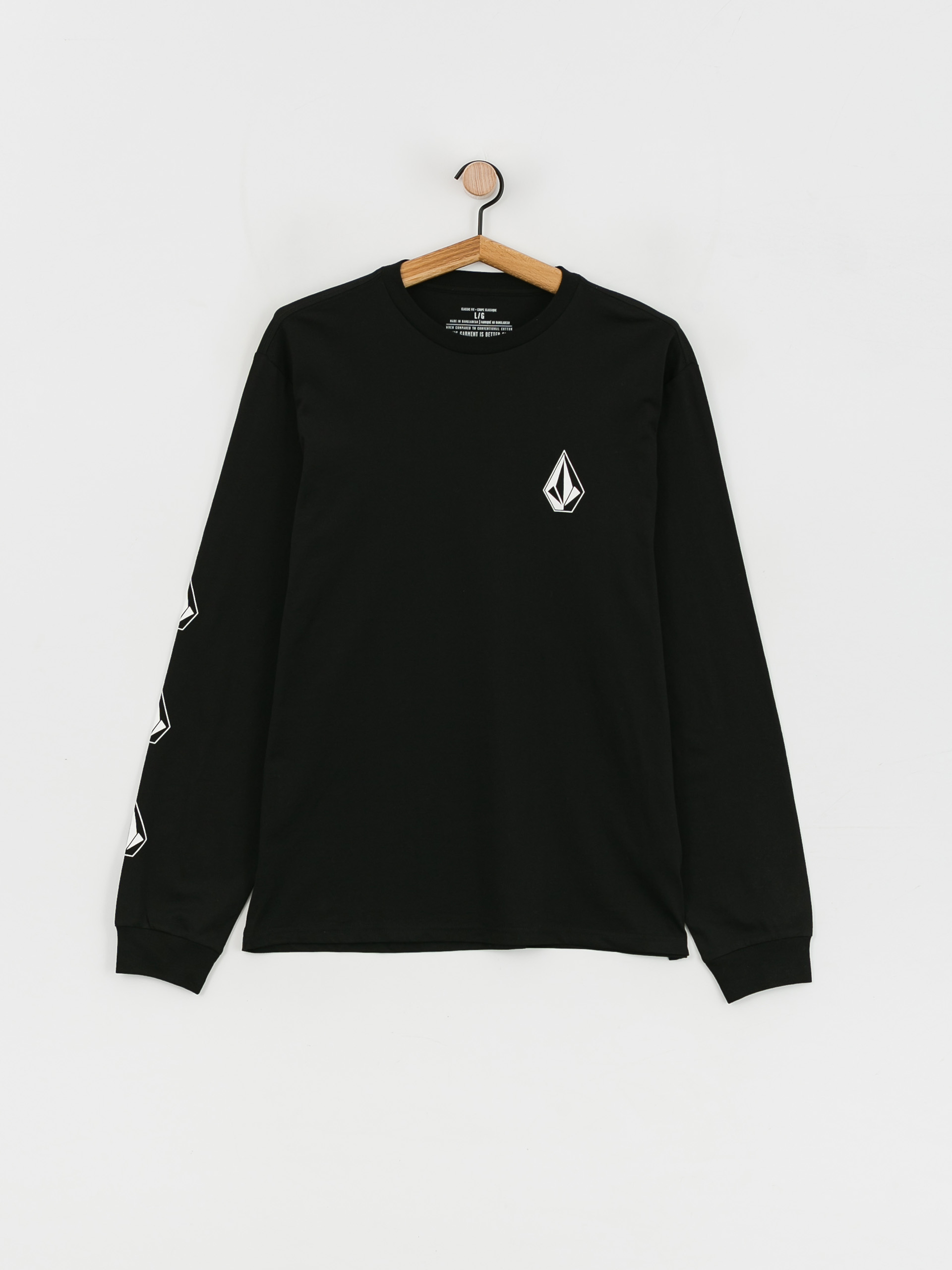 Volcom Iconic Stone Bsc Hosszú ujjú felső (black)