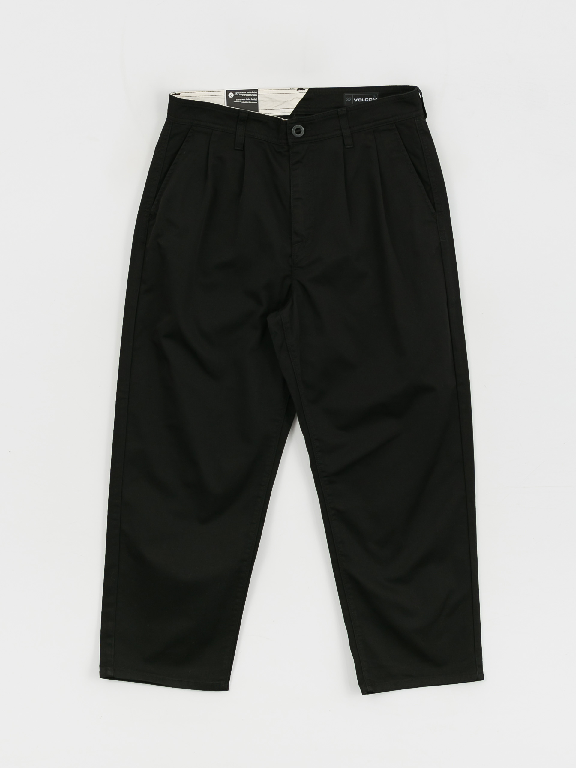 Volcom Pleated Loose Tapered Chino Kisnadrág (black)