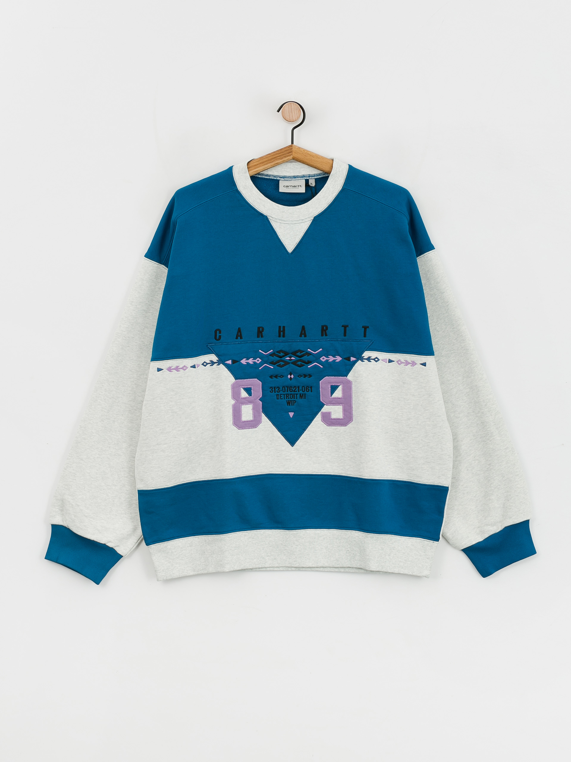 Carhartt WIP Santa Fe Pulóver (amalfi/ash heather)