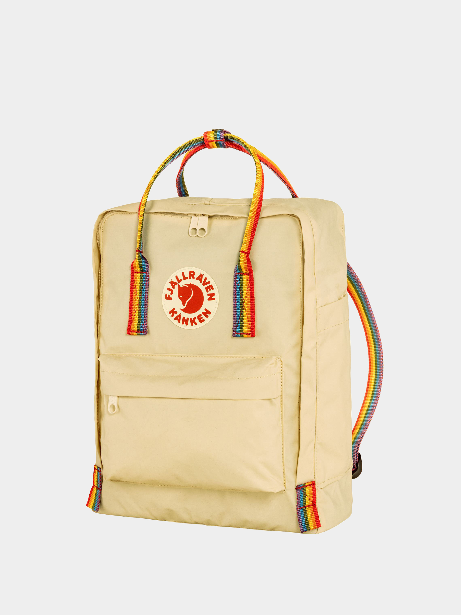 Fjallraven Kanken Rainbow Hátizsák (light oak-rainbow pattern)