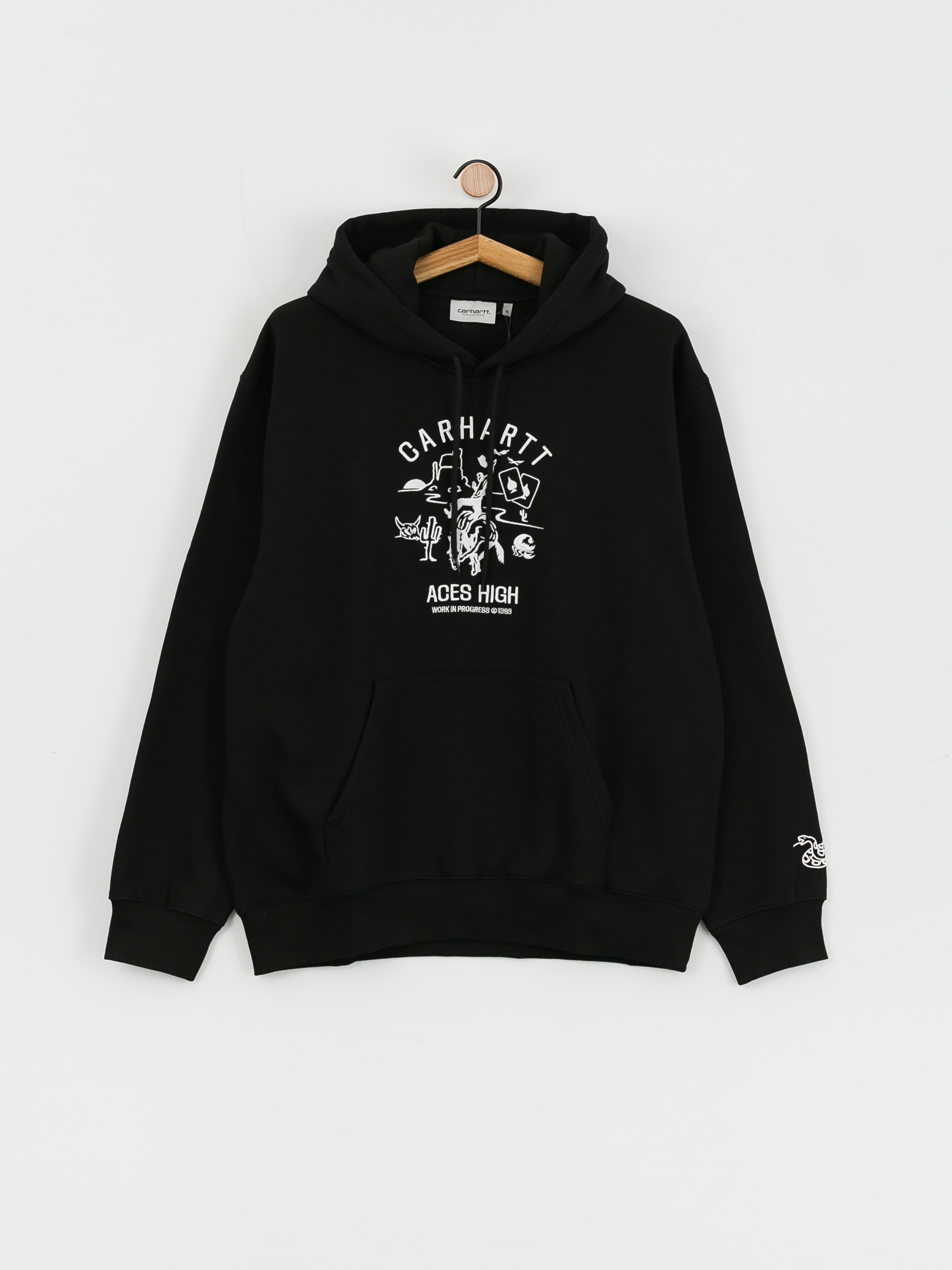 Carhartt WIP Souvenir Valley HD Kapucnis pulóver (black/wax)