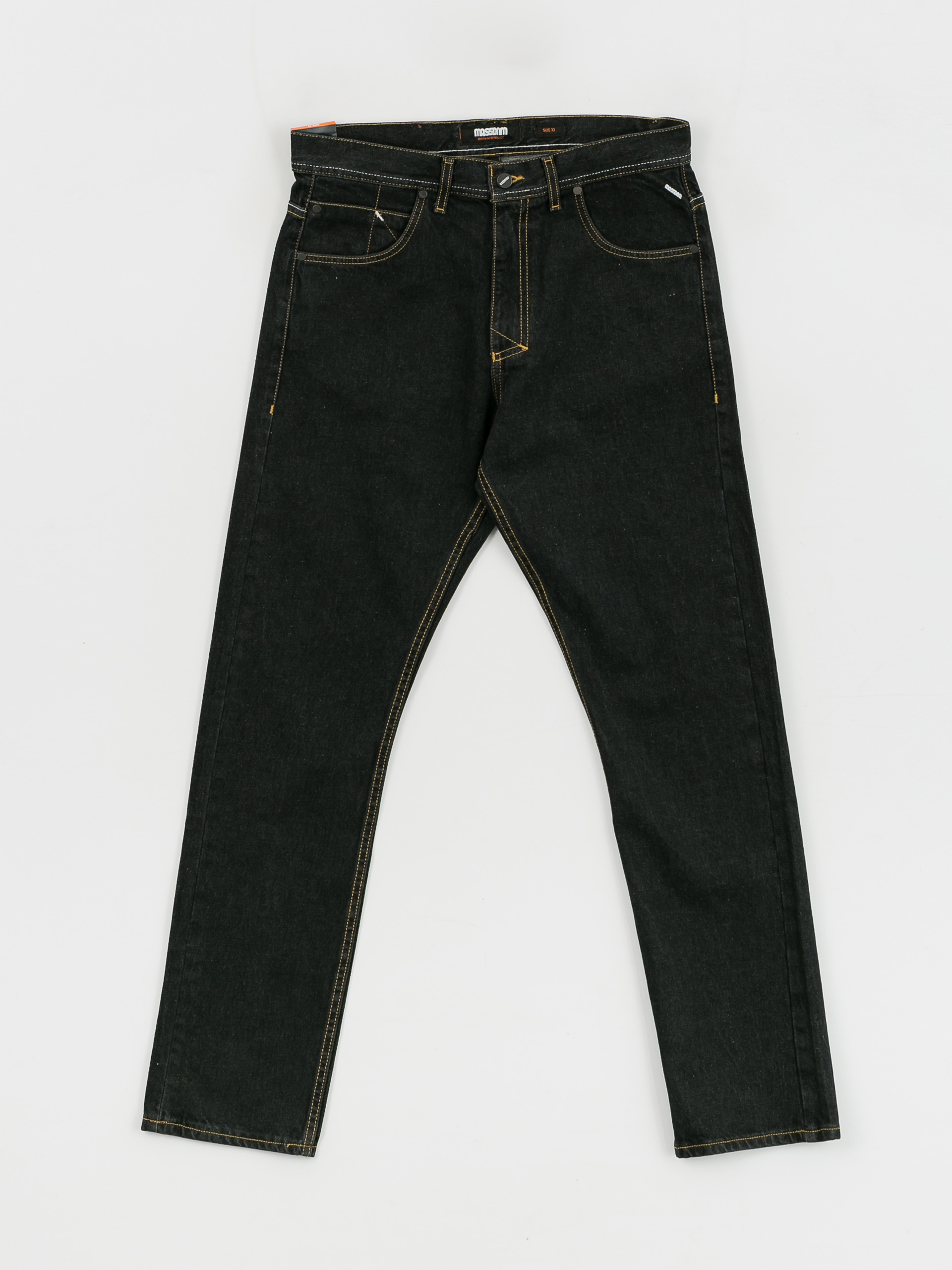 MassDnm Base Jeans Regular Fit Kisnadrág (black washed)