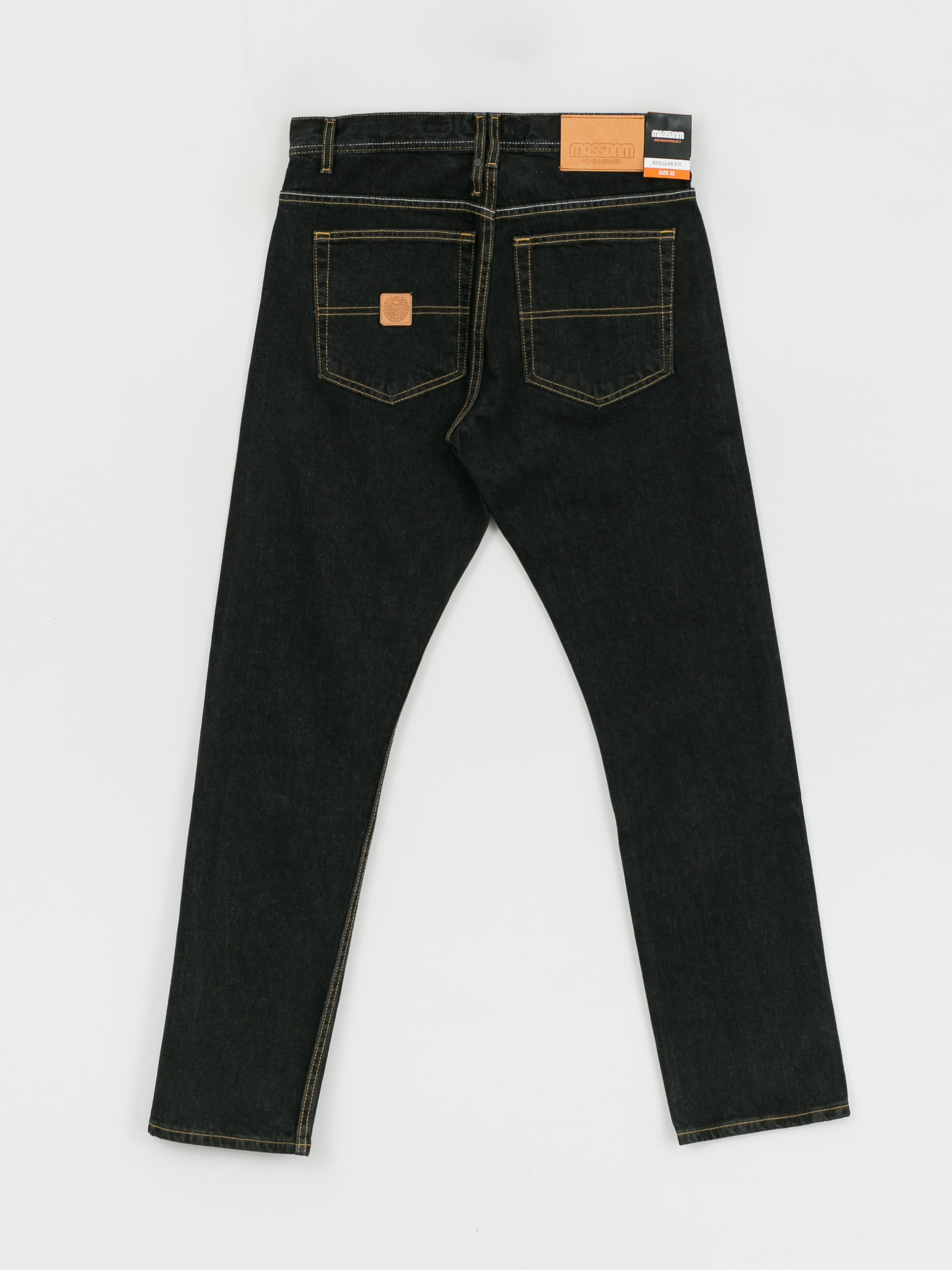 MassDnm Base Jeans Regular Fit Kisnadrág (black washed)