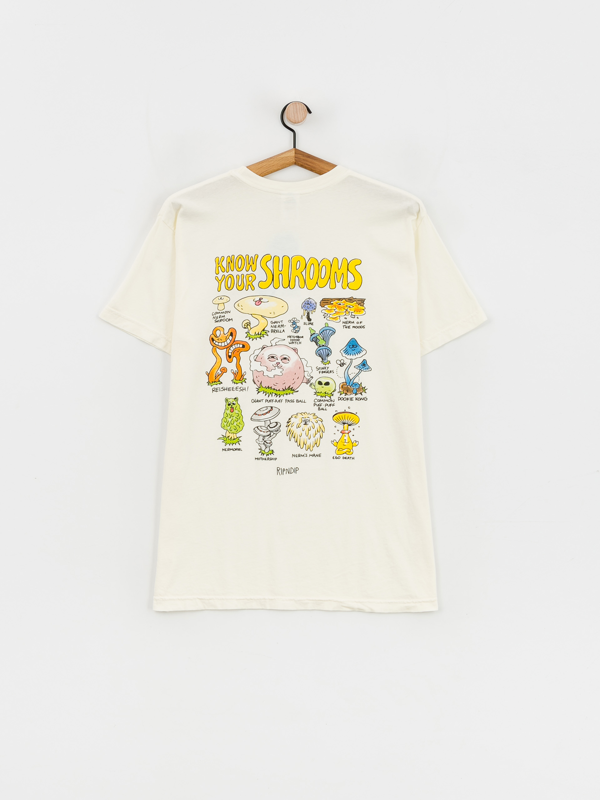 RipNDip Know Ur Shrooms póló (natural)
