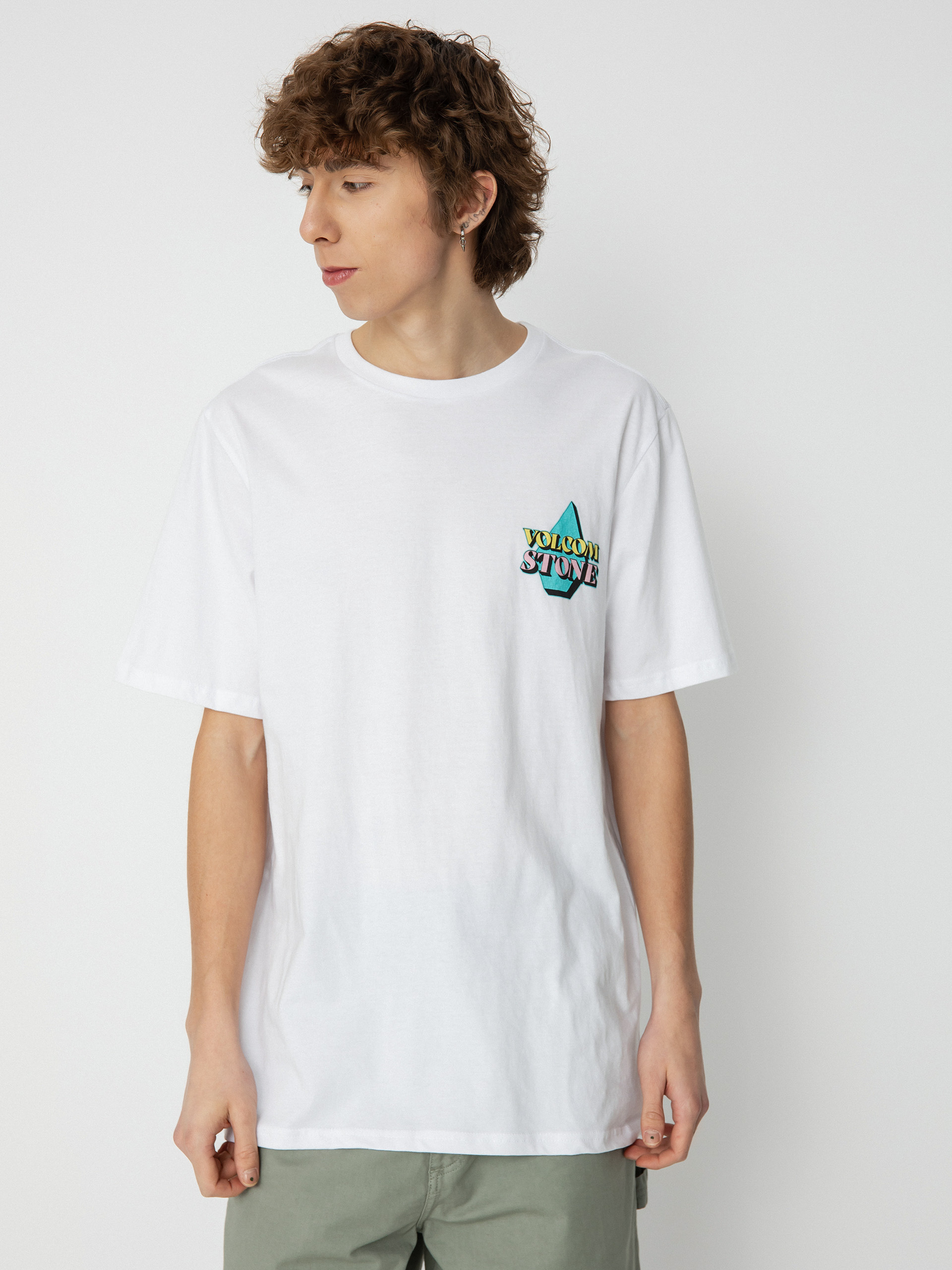 Volcom Stript póló (white)