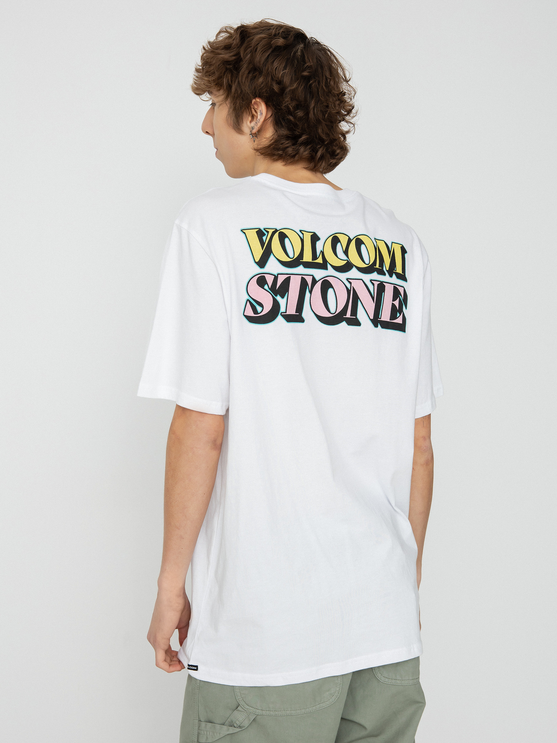 Volcom Stript póló (white)