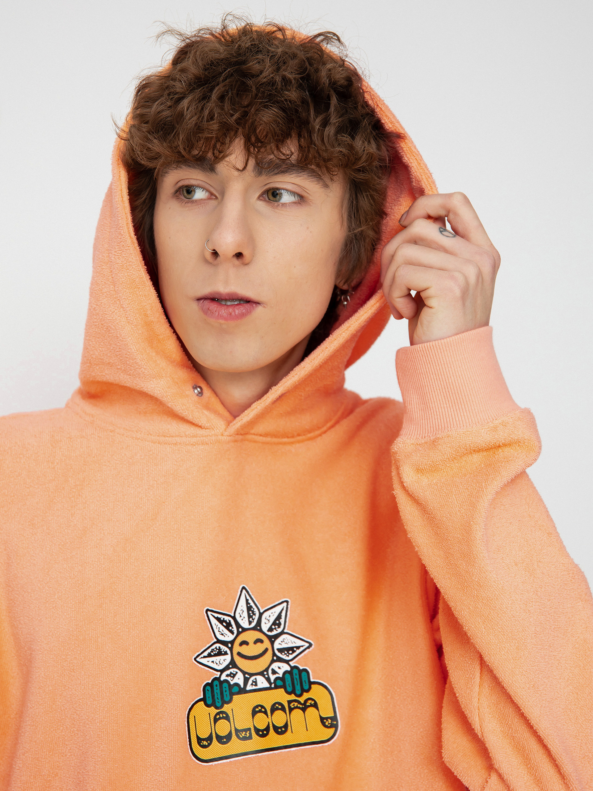 Volcom Chillhood HD Kapucnis pulóver (peach bud)