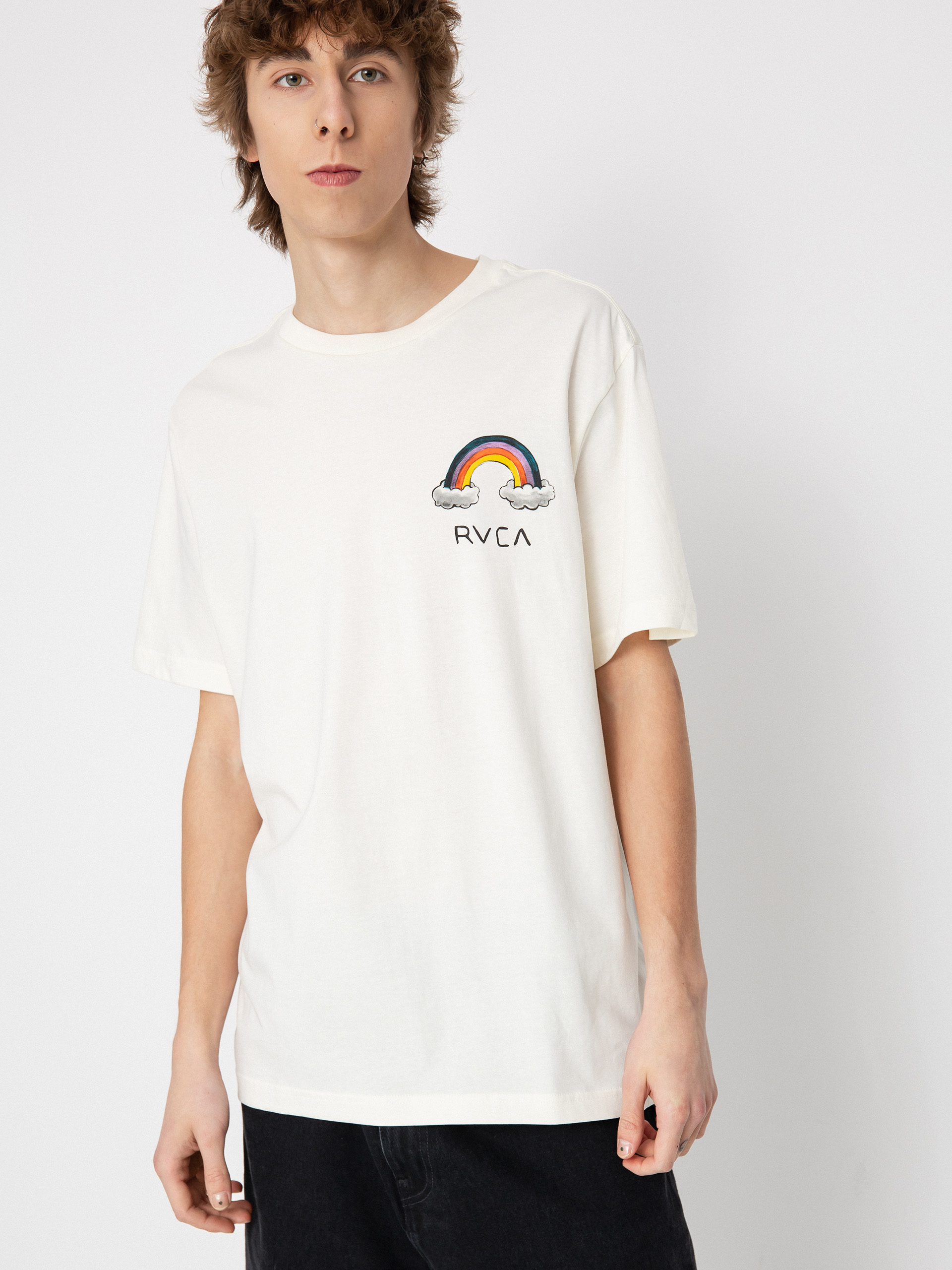 RVCA Rainbow Connection póló (antique white)
