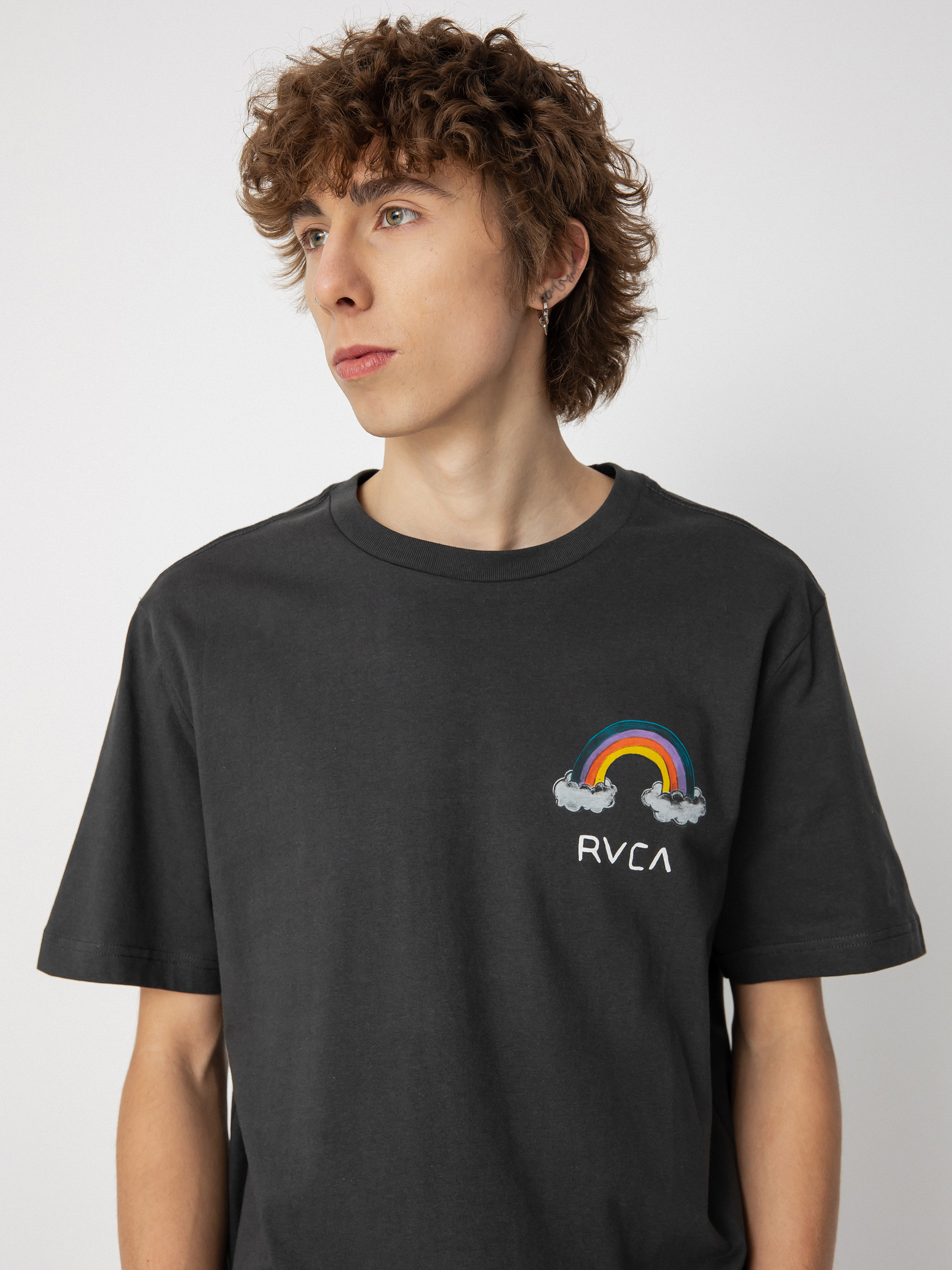 RVCA Rainbow Connection póló (pirate black)