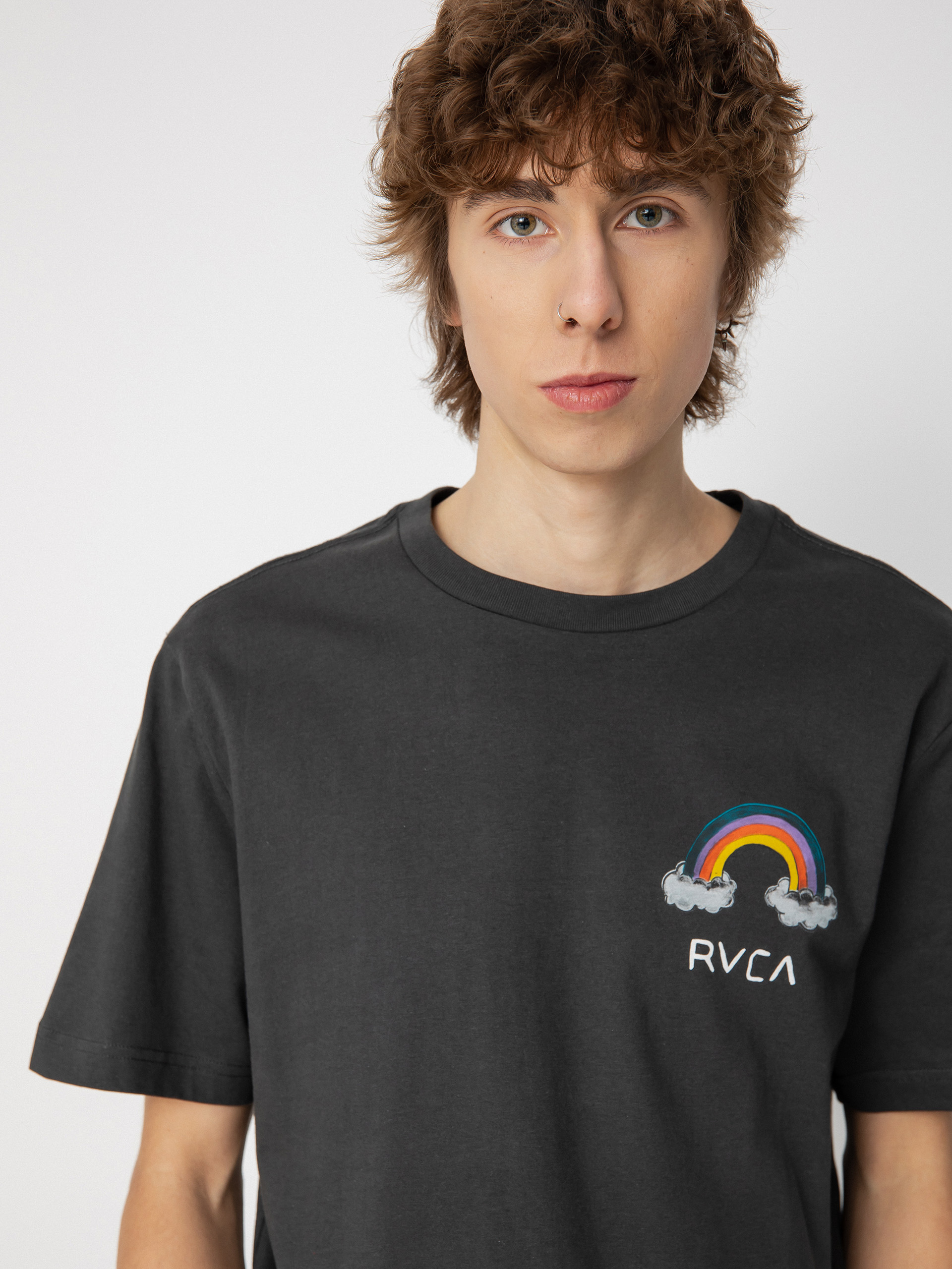 RVCA Rainbow Connection póló (pirate black)