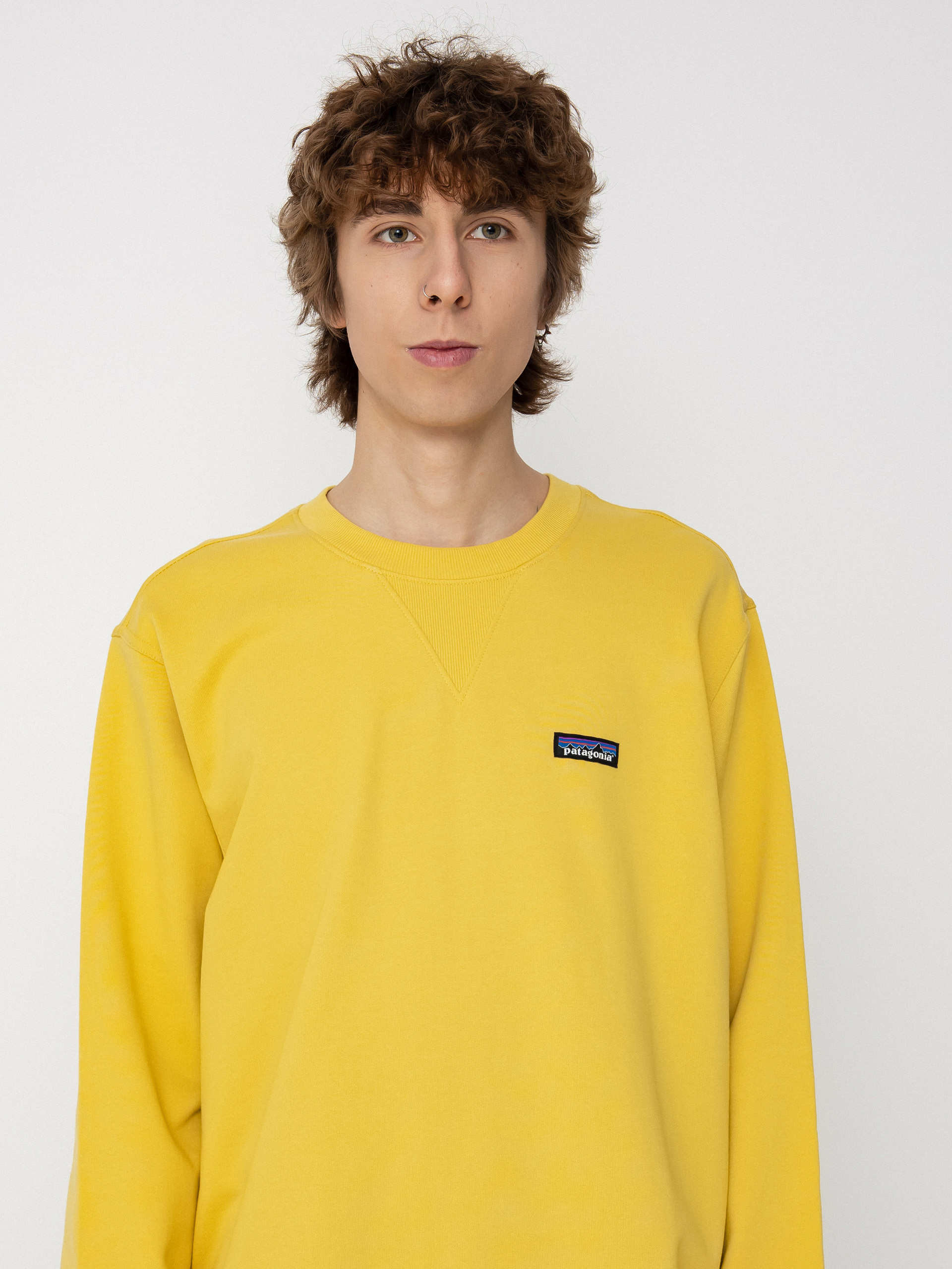 Patagonia Regenerative Organic Certified Cotton Crewneck Pulóver (surfboard yellow)