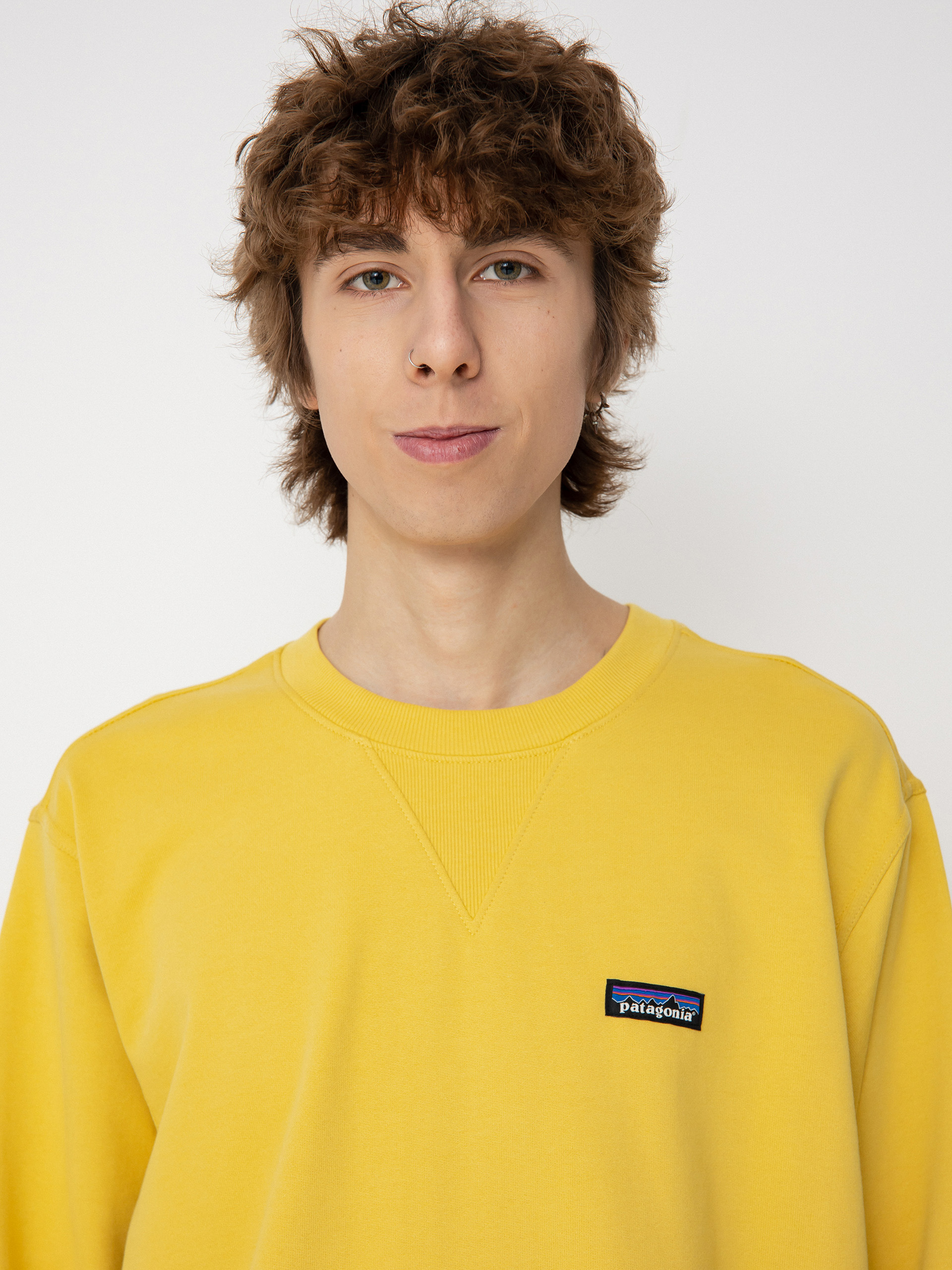 Patagonia Regenerative Organic Certified Cotton Crewneck Pulóver (surfboard yellow)