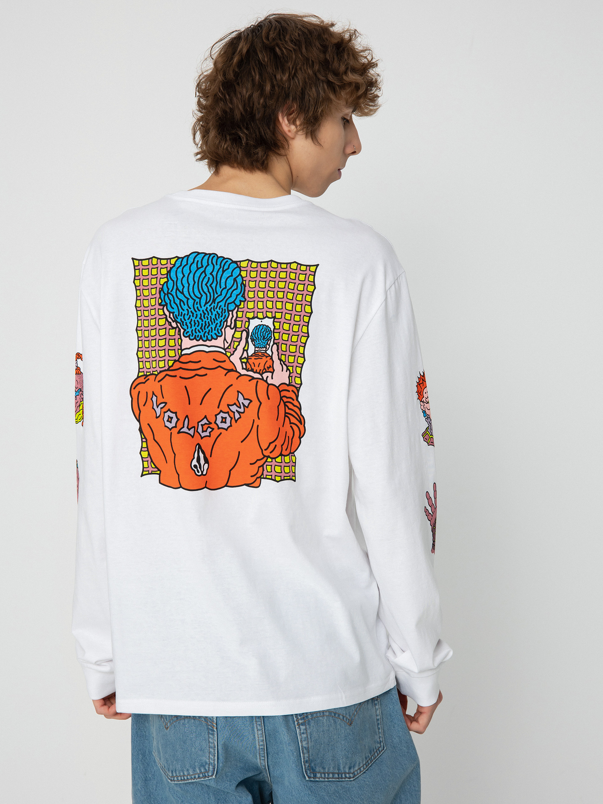 Volcom Connected Minds Hosszú ujjú felső (white)