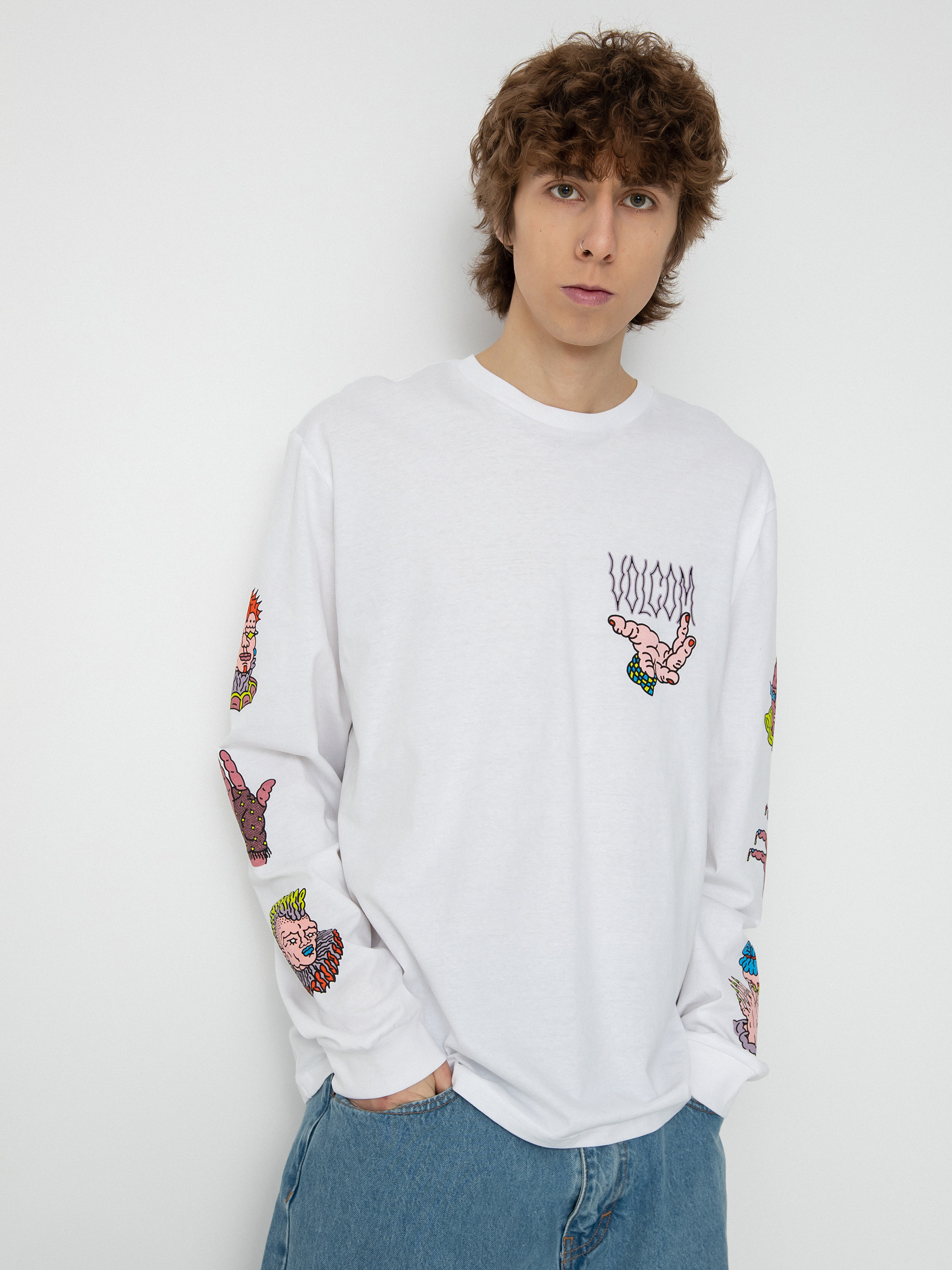 Volcom Connected Minds Hosszú ujjú felső (white)