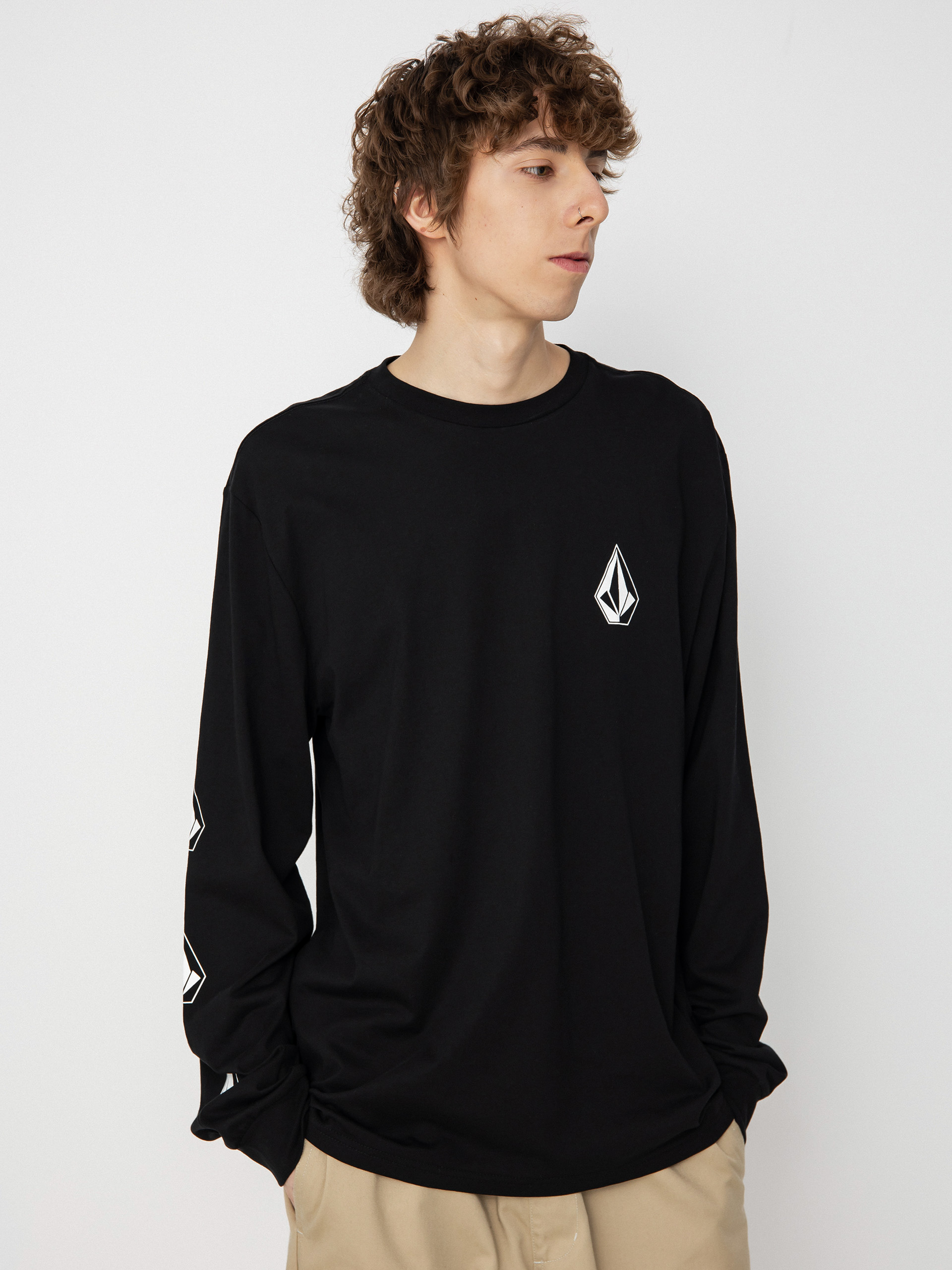 Volcom Iconic Stone Bsc Hosszú ujjú felső (black)