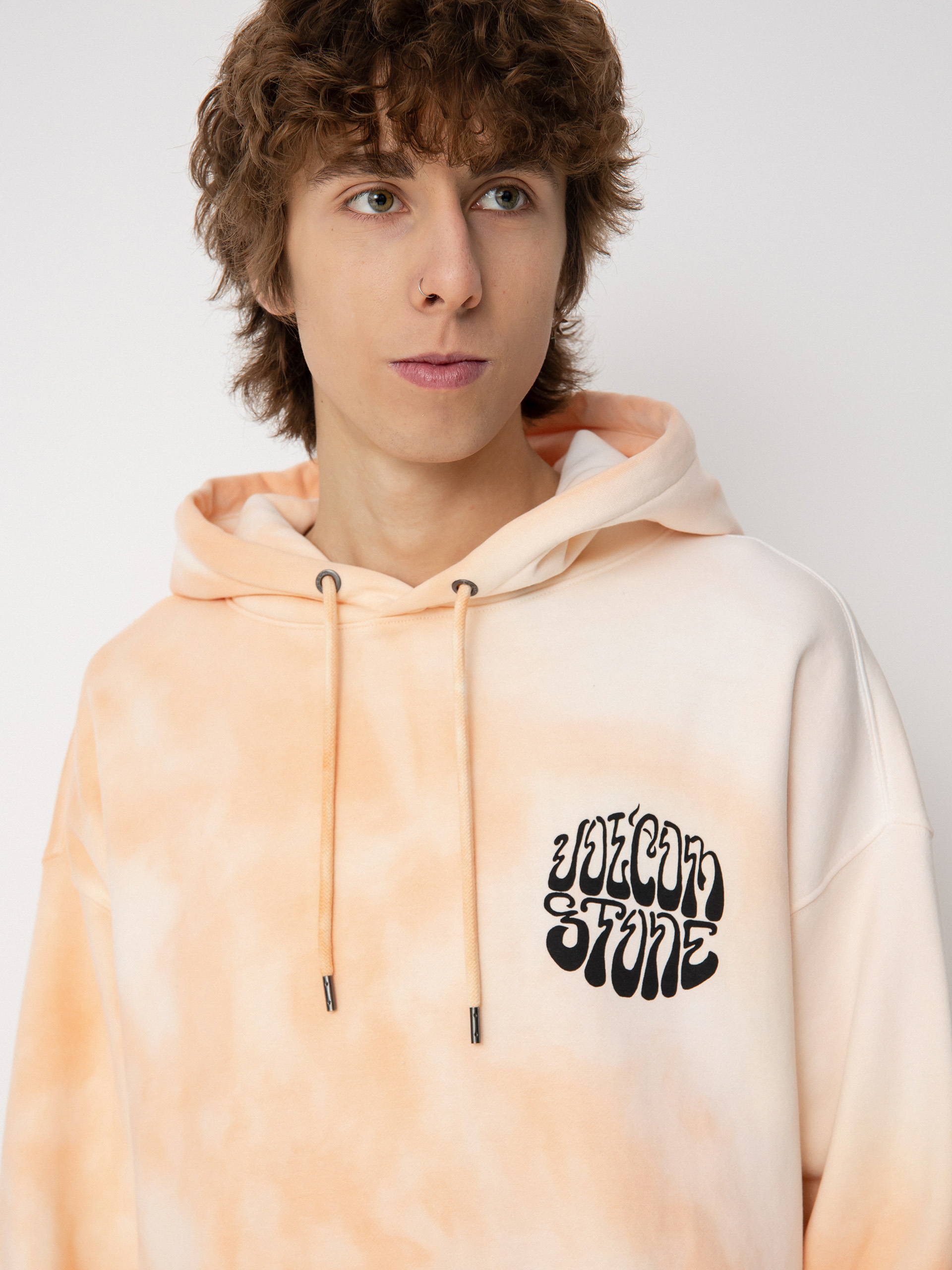 Volcom Trippin Dye HD Kapucnis pulóver (peach bud)