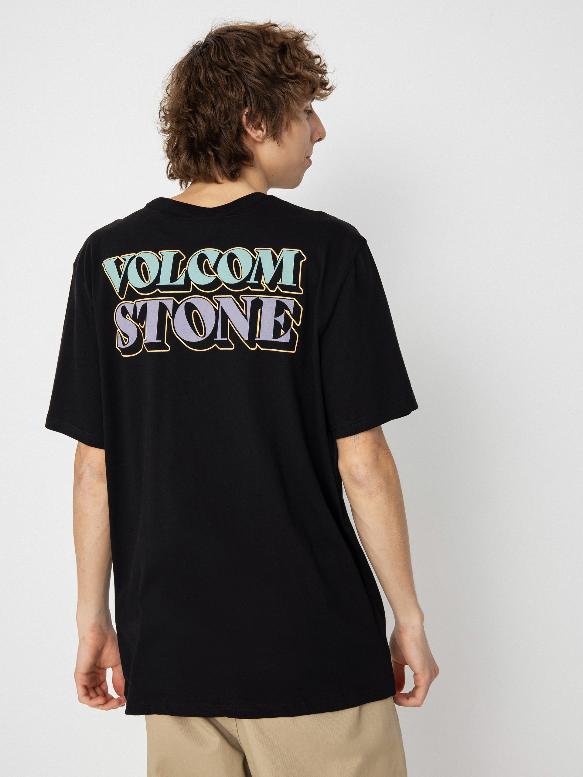 Volcom Stript póló (black)