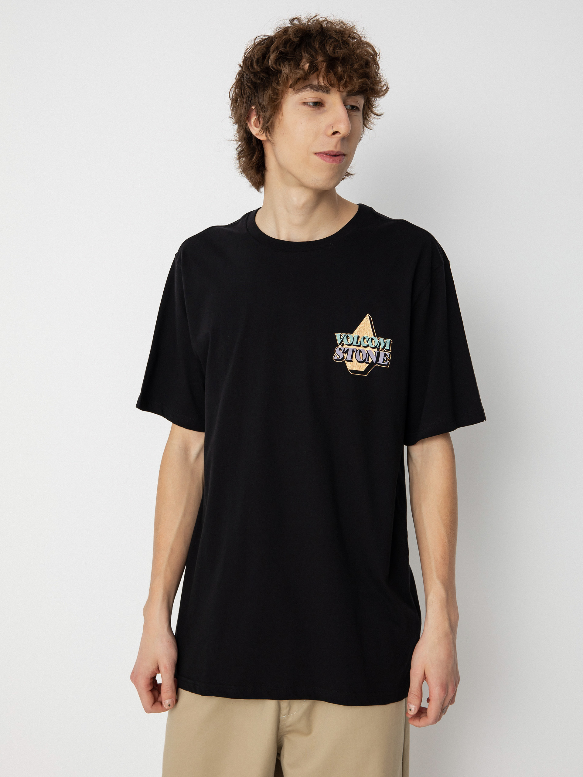 Volcom Stript póló (black)
