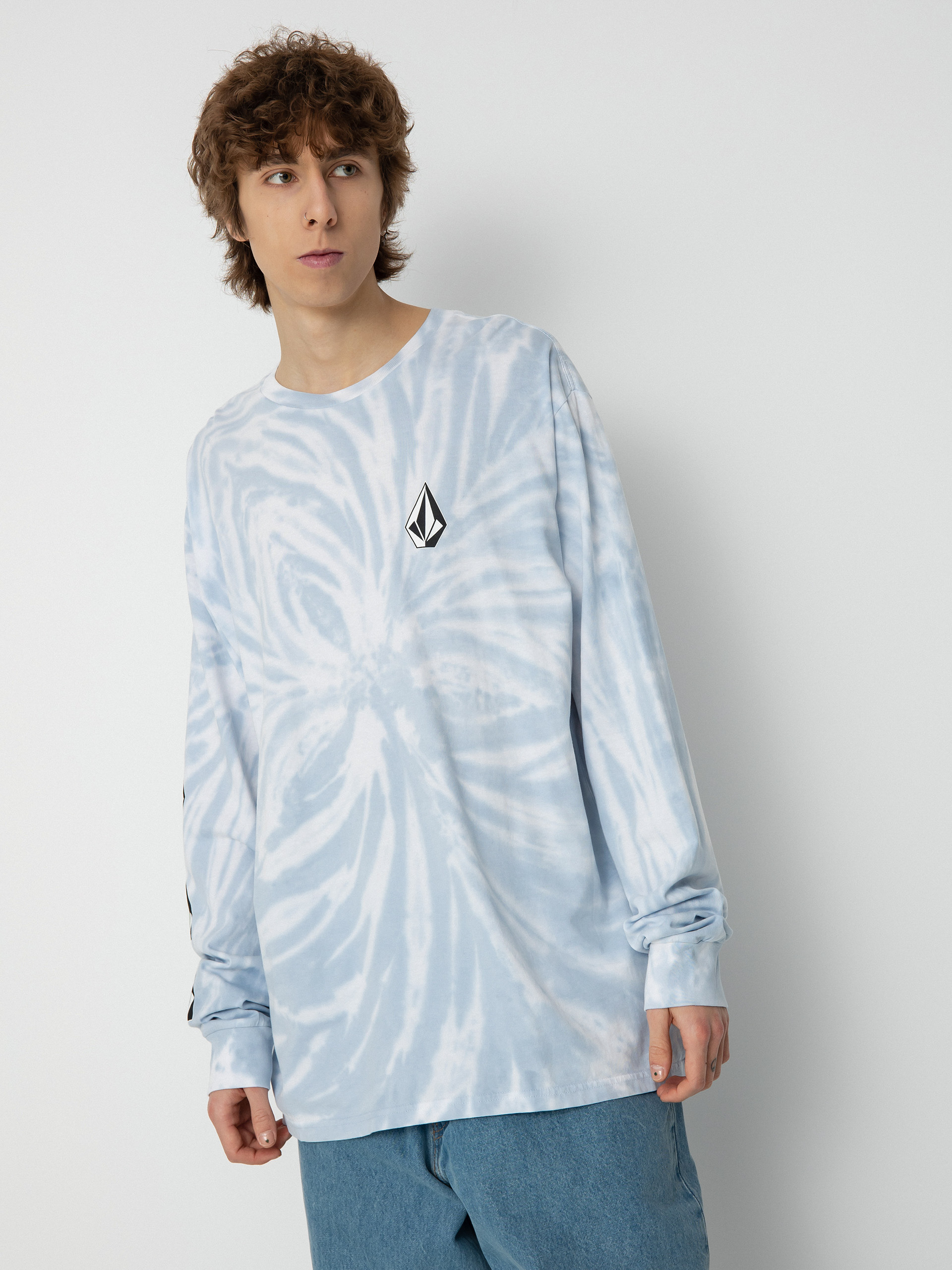 Volcom Iconic Stone Dye Hosszú ujjú felső (celestial blue)