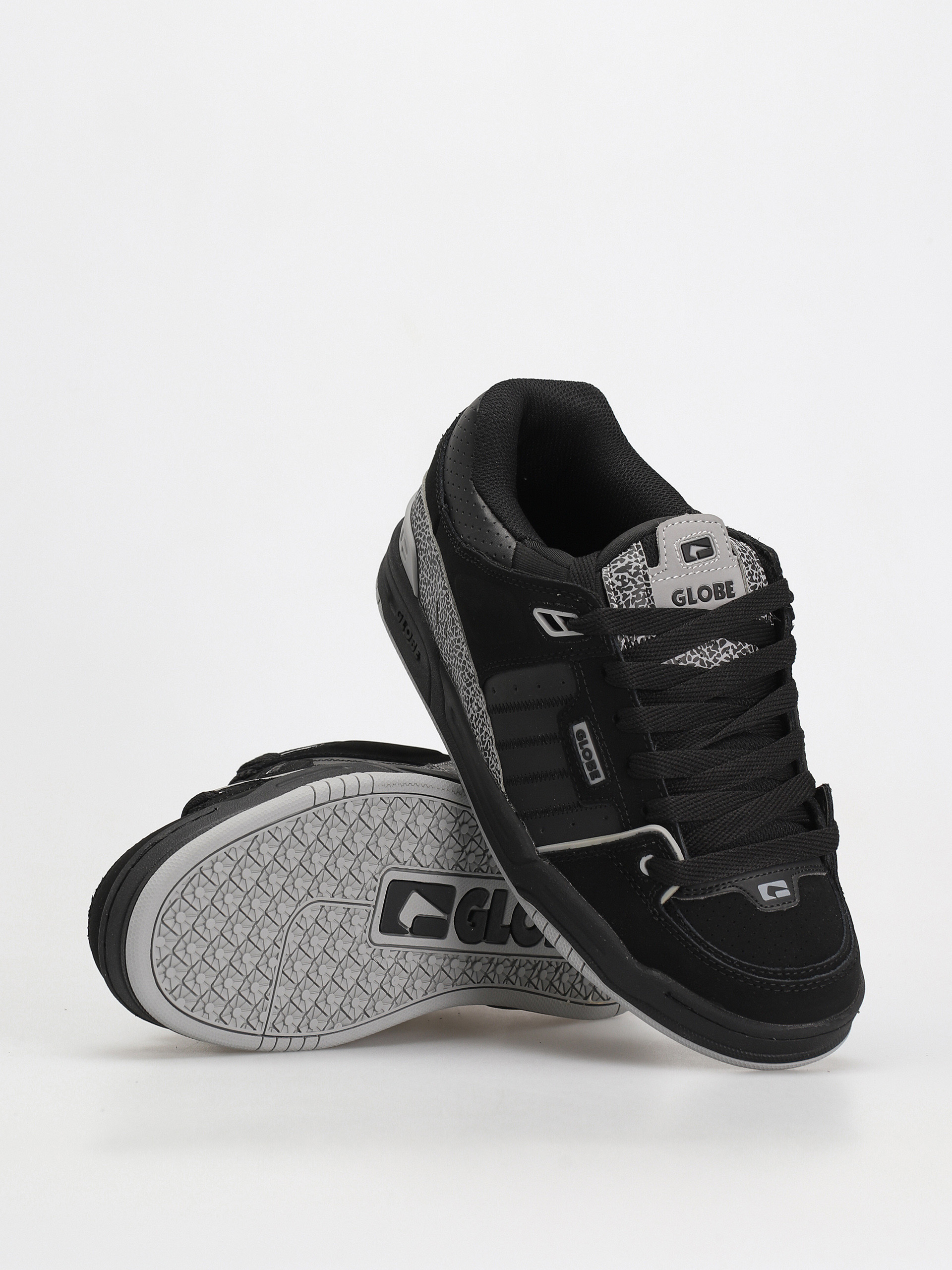 Globe Fusion Cipők (black/grey stipple)