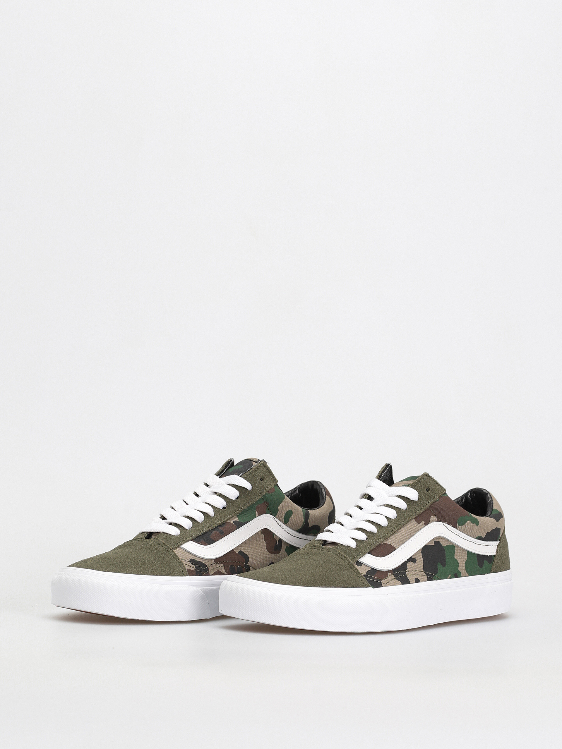 Vans Old Skool Cipők (camo olive/white)
