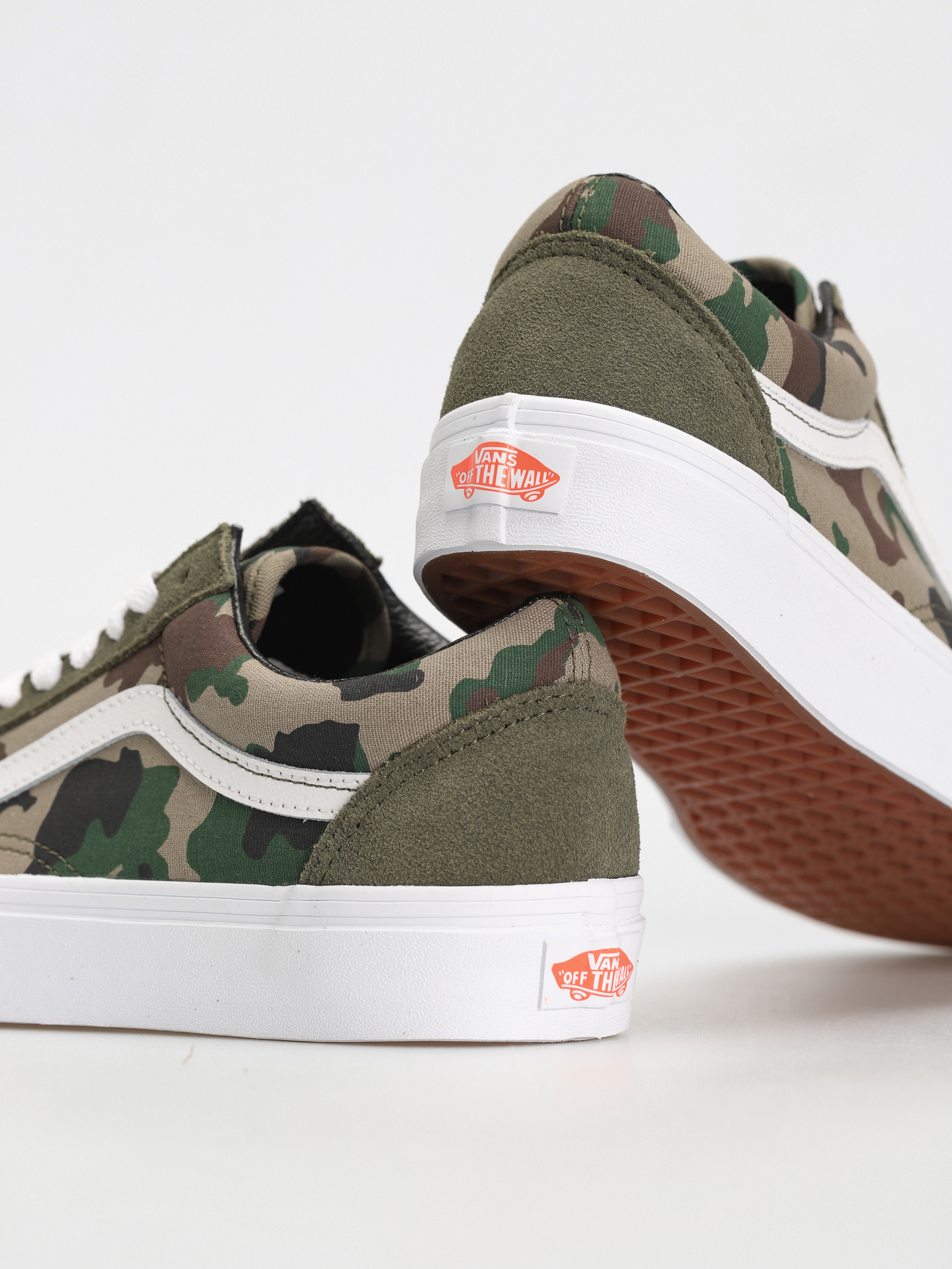 Vans Old Skool Cipők (camo olive/white)