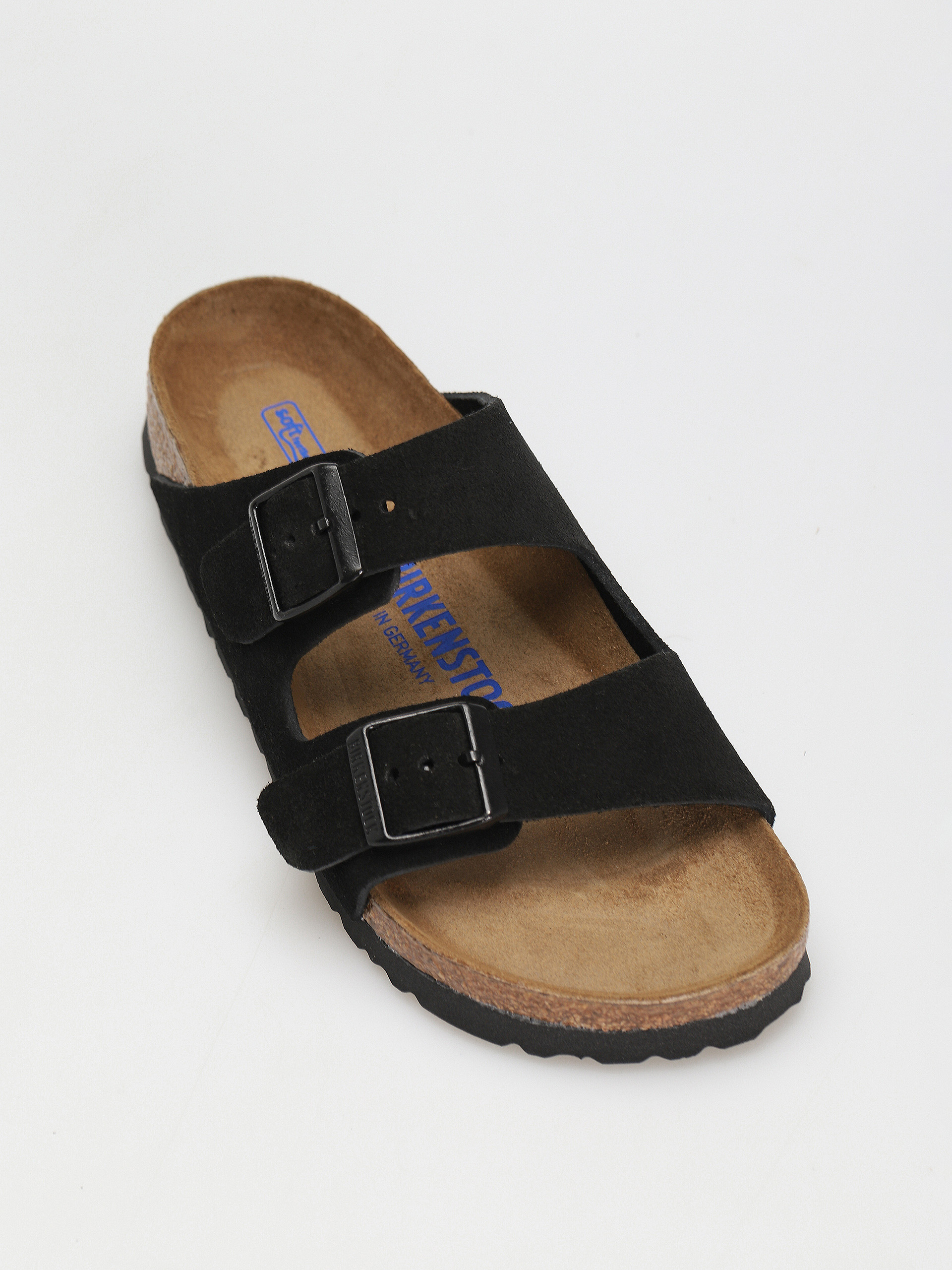 Birkenstock Arizona Suede Narrow Flip-flop papucsok Wmn (black)