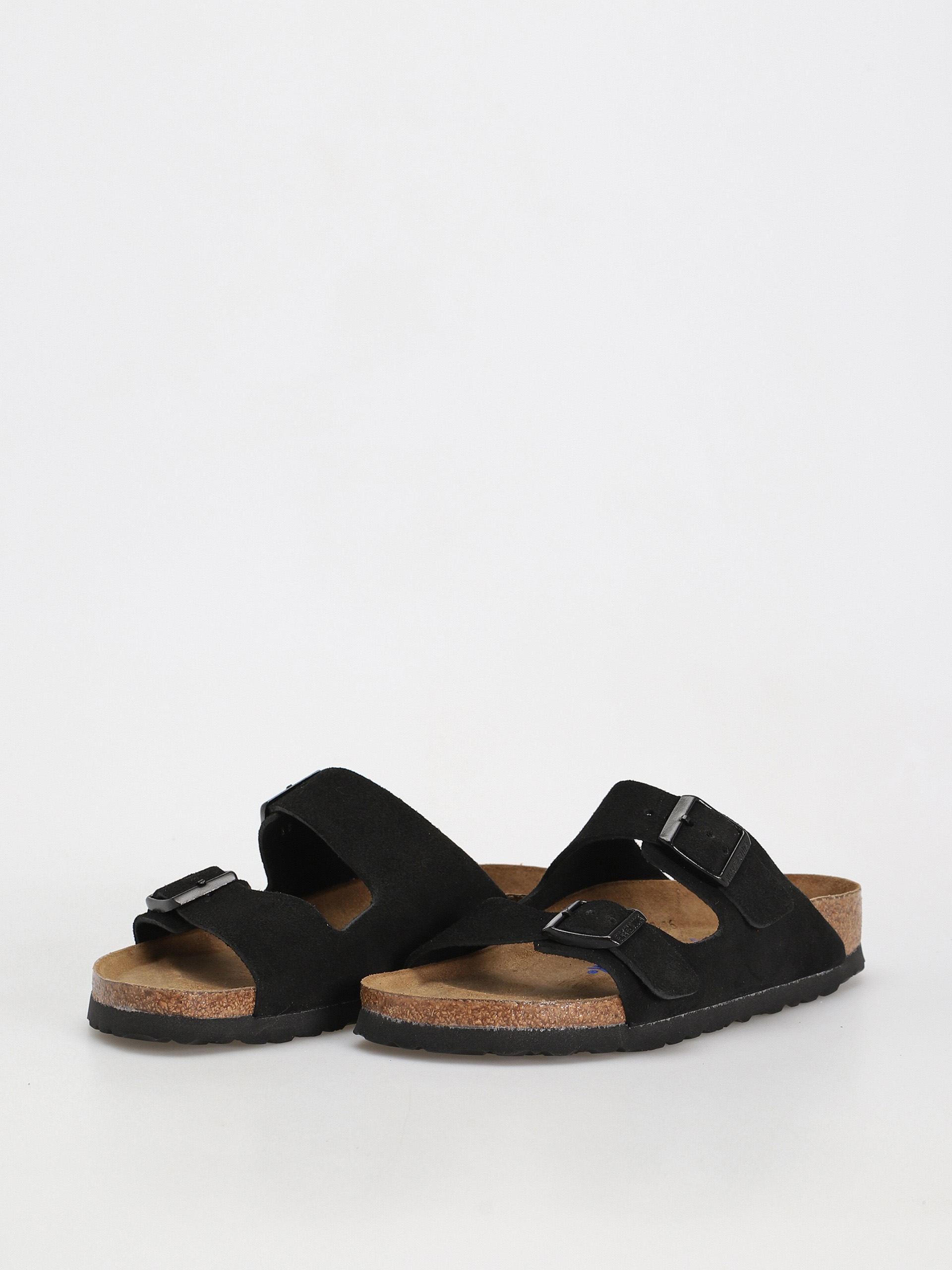 Birkenstock Arizona Suede Narrow Flip-flop papucsok Wmn (black)
