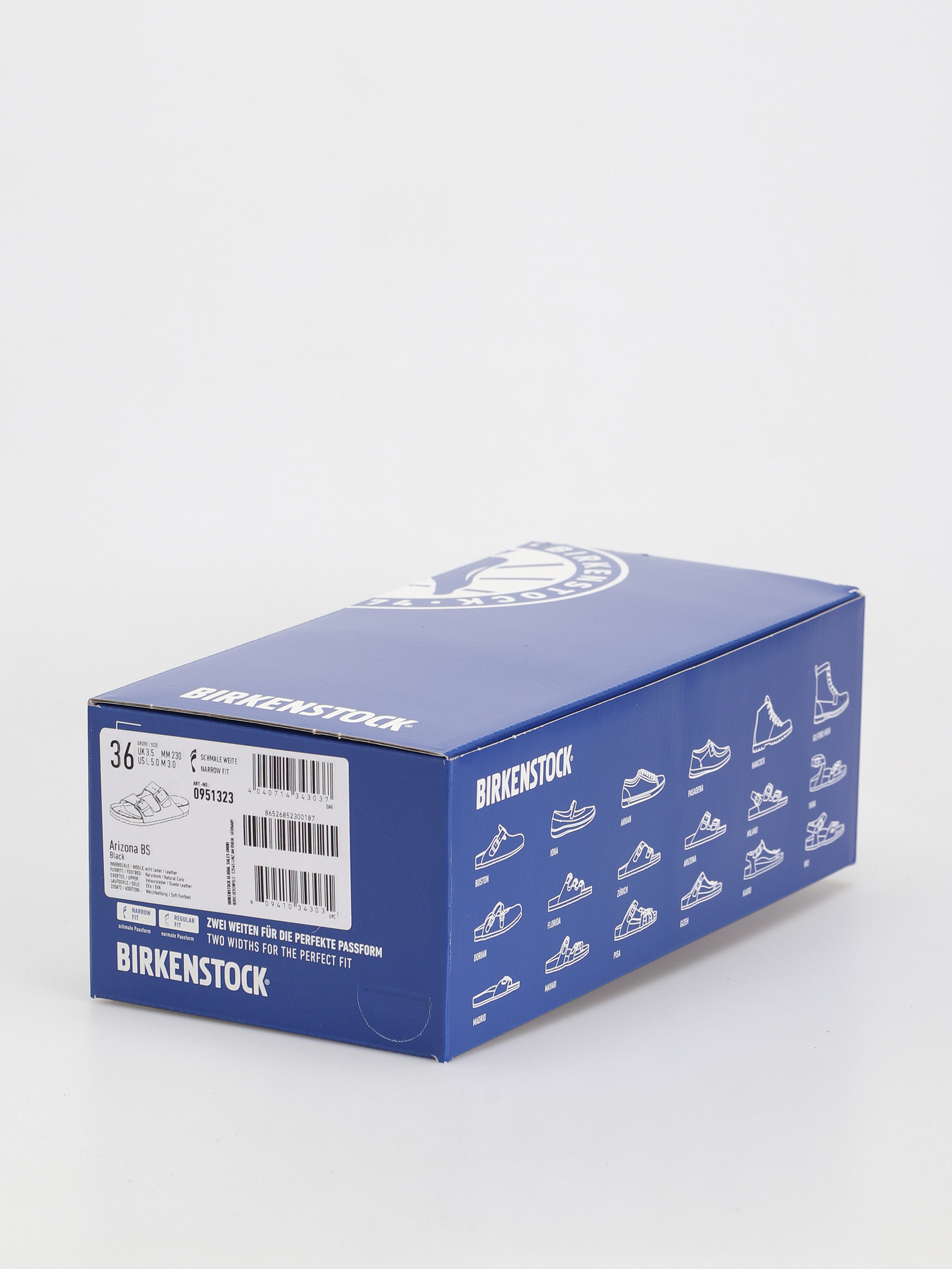 Birkenstock Arizona Suede Narrow Flip-flop papucsok Wmn (black)