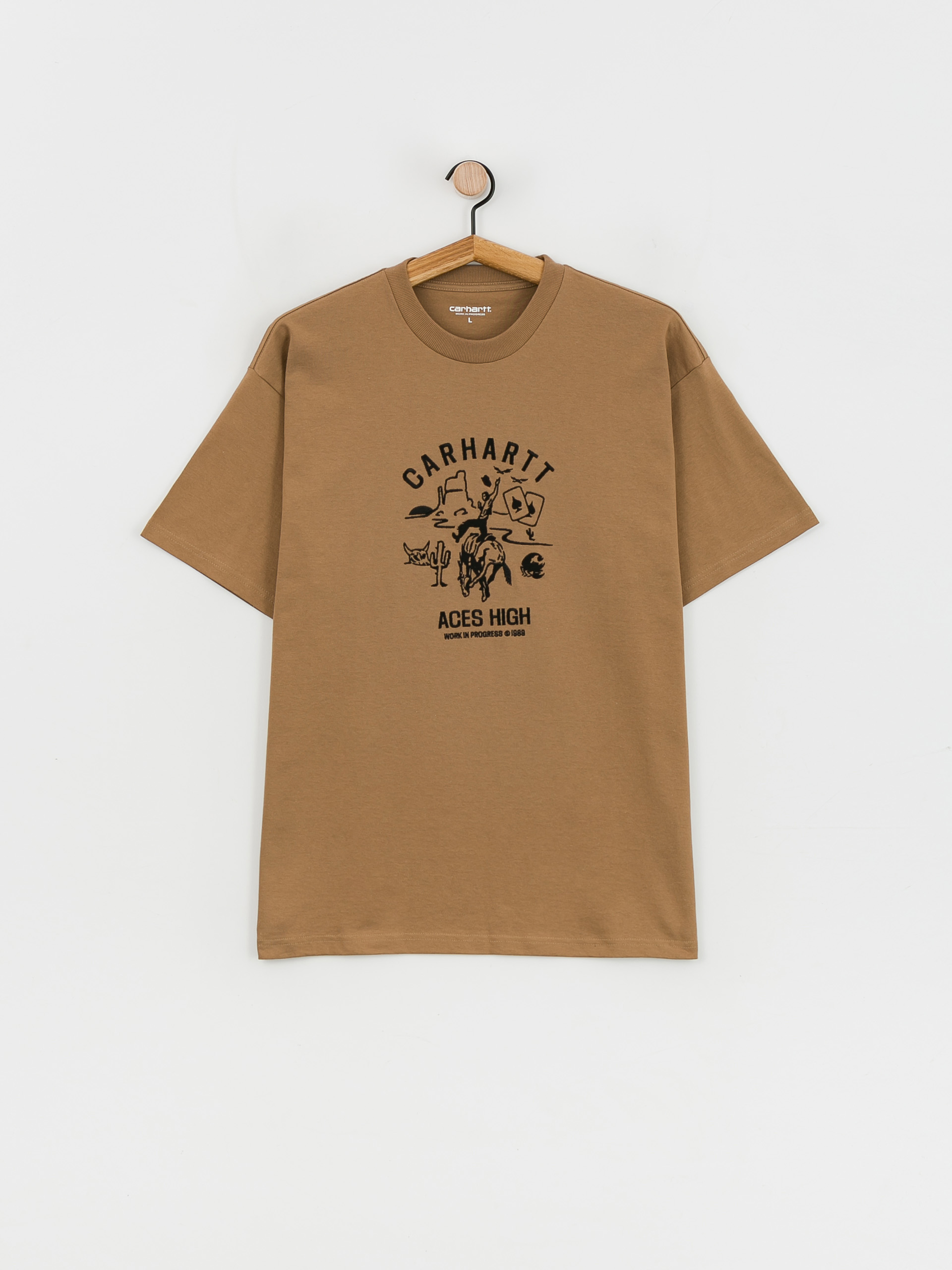 Carhartt WIP Souvenir Valley póló (buffalo/black)