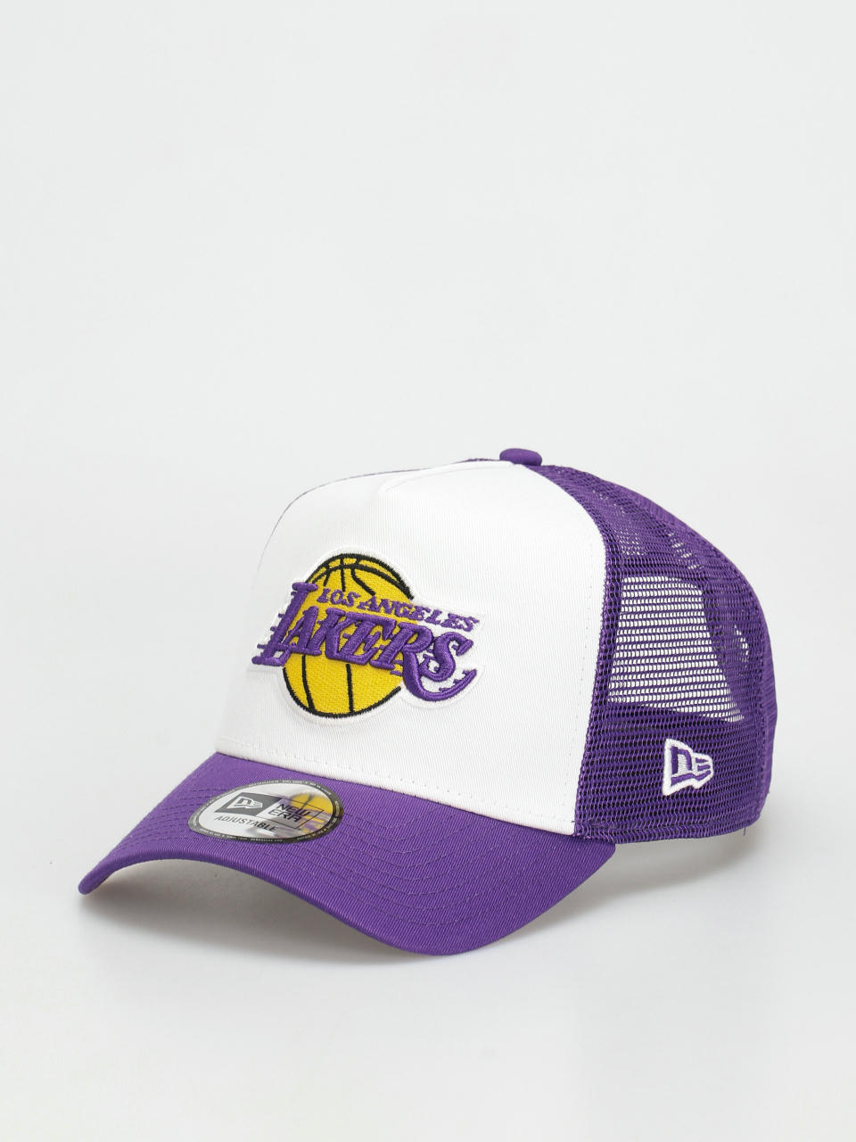 New Era Team Colour Block Trucker Los Angeles Lakers Baseball sapka (white/purple)