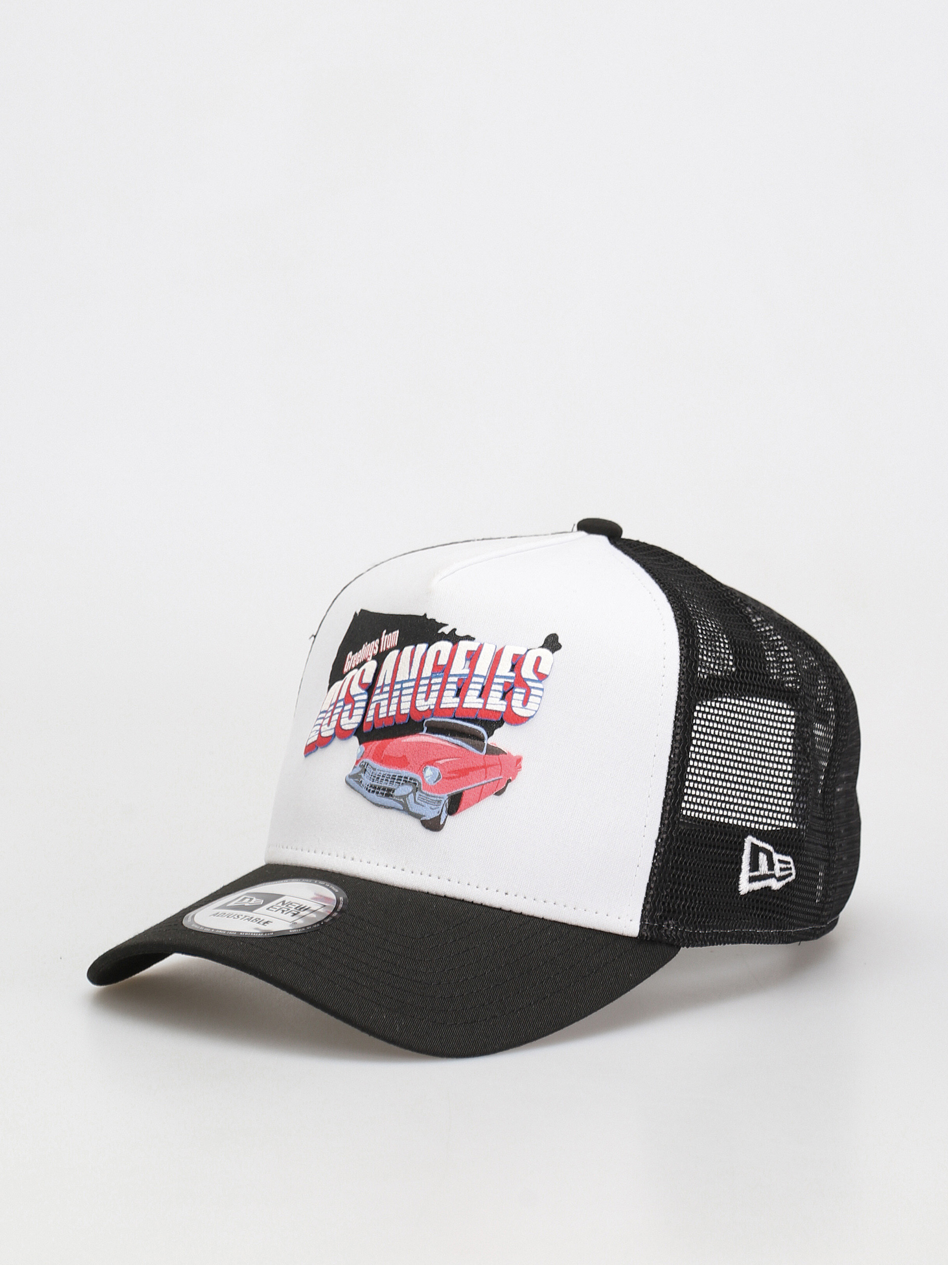 New Era US State Wordmark Trucker Baseball sapka (black/white)