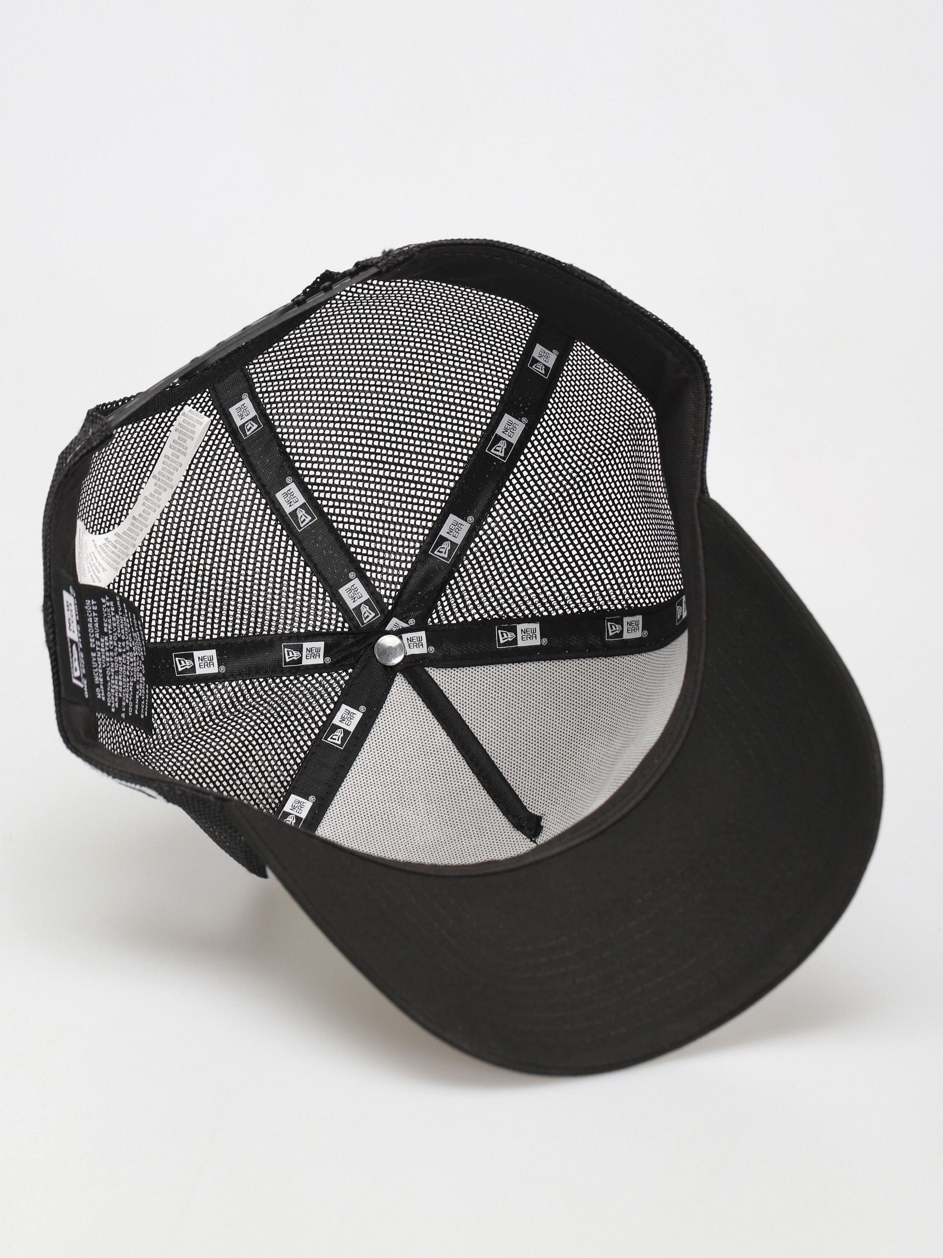 New Era US State Wordmark Trucker Baseball sapka (black/white)
