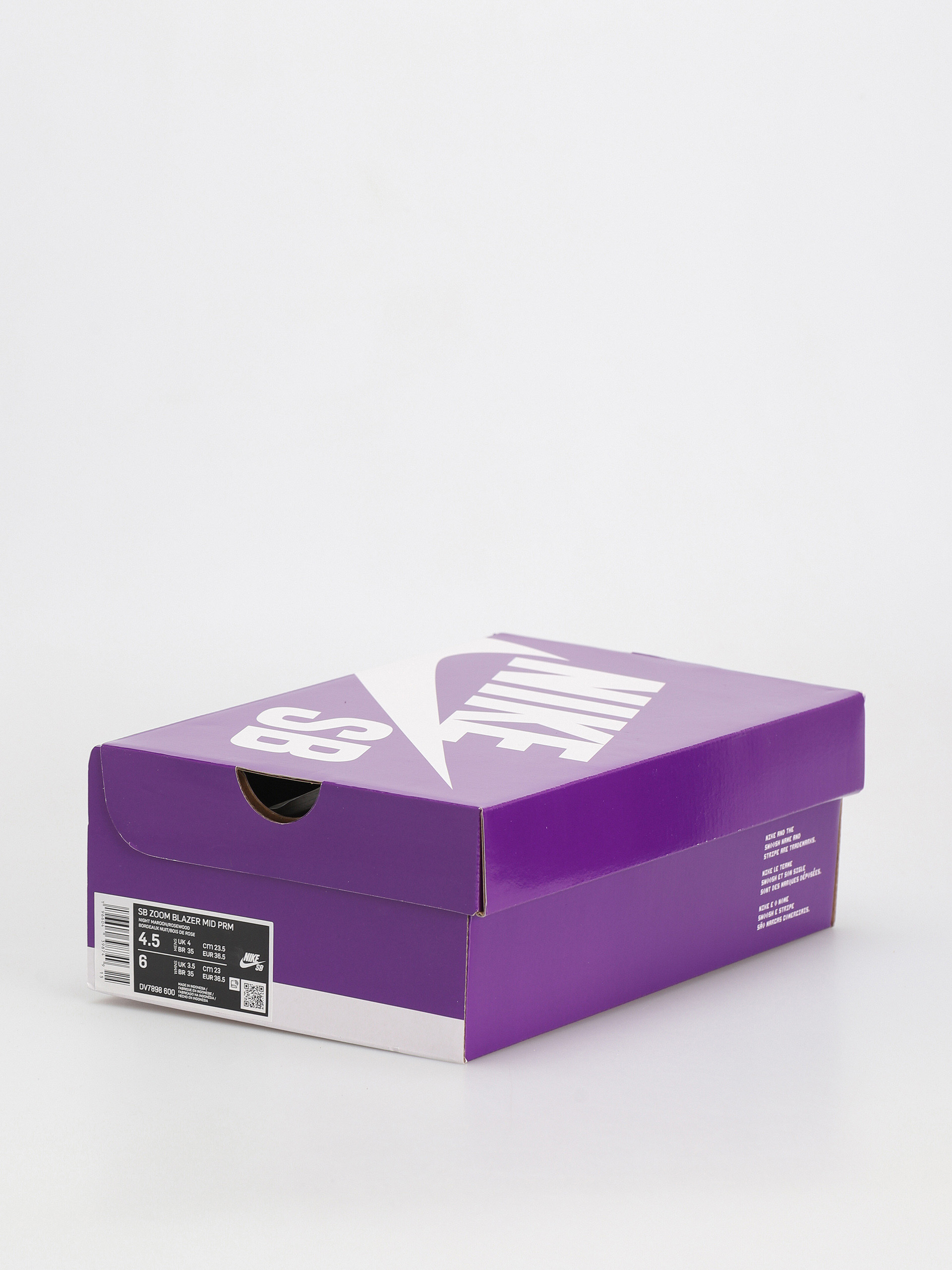 Nike SB Zoom Blazer Mid Prm Cipők (night maroon/rosewood night maroon white)